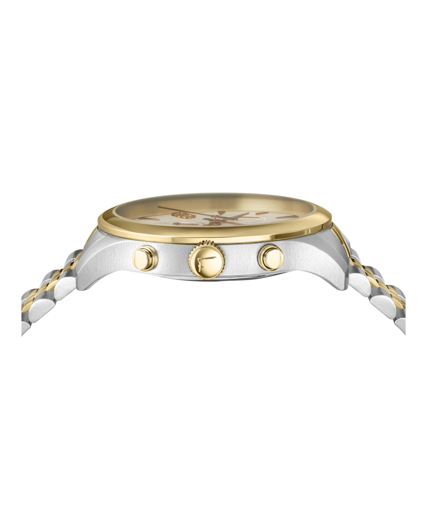 Ferragamo Mens  Two Tone 42mm Bracelet Fashion Watch