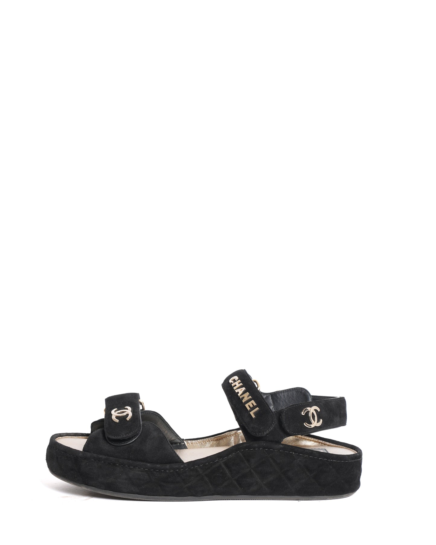 Chanel Dad Sandals In Black