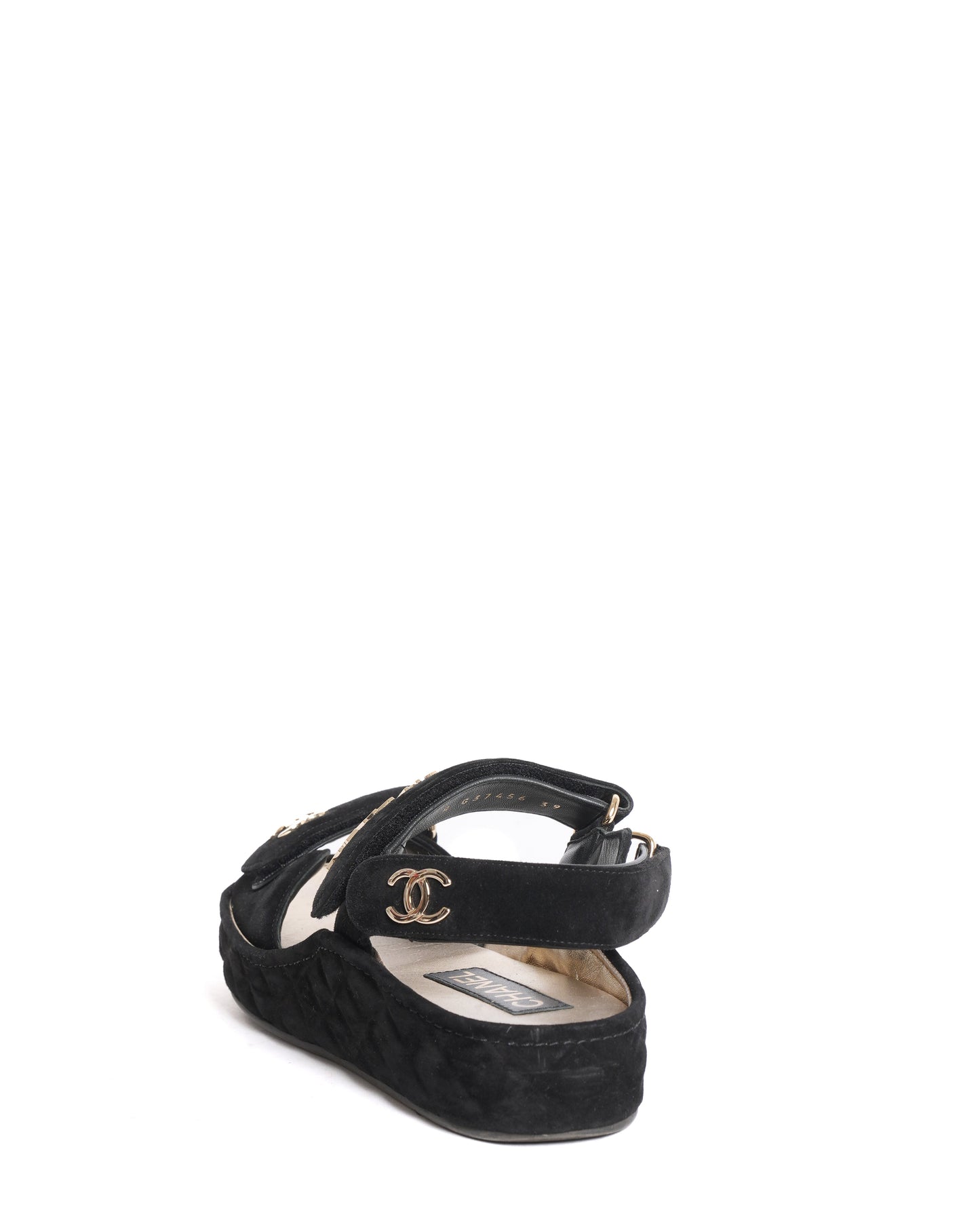 Chanel Dad Sandals In Black