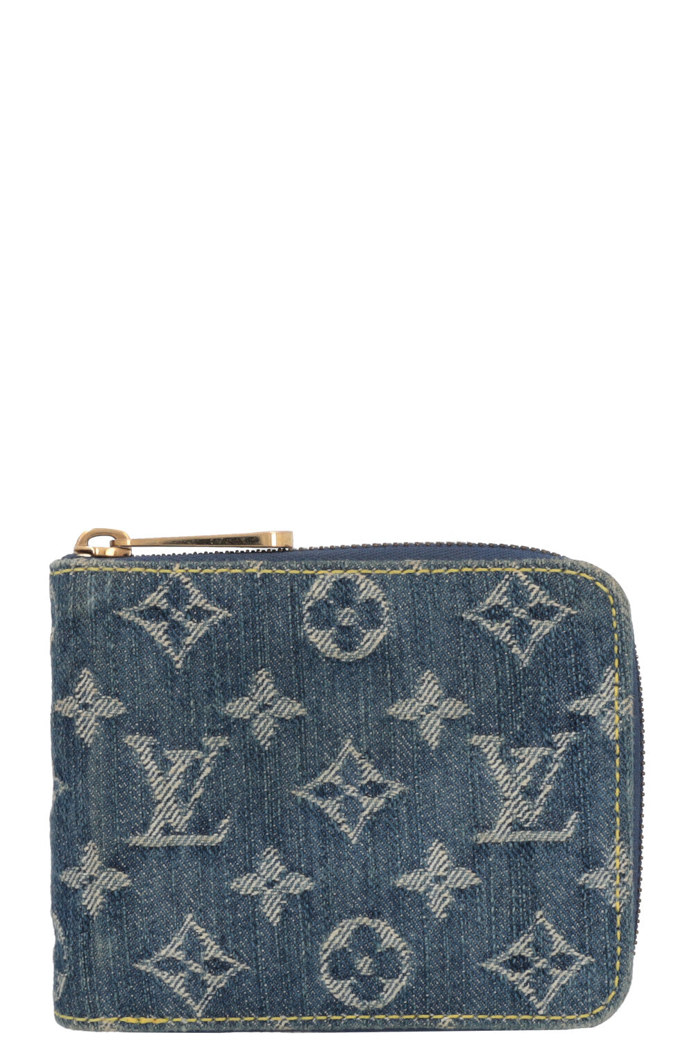 LOUIS VUITTON Zippy Wallet Denim Small