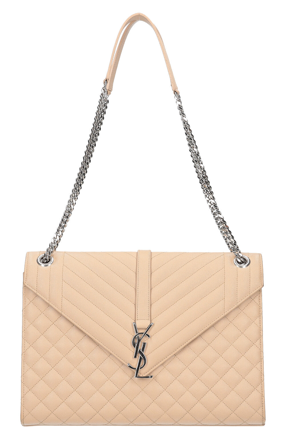 SAINT LAURENT Envelope Bag Large Beige