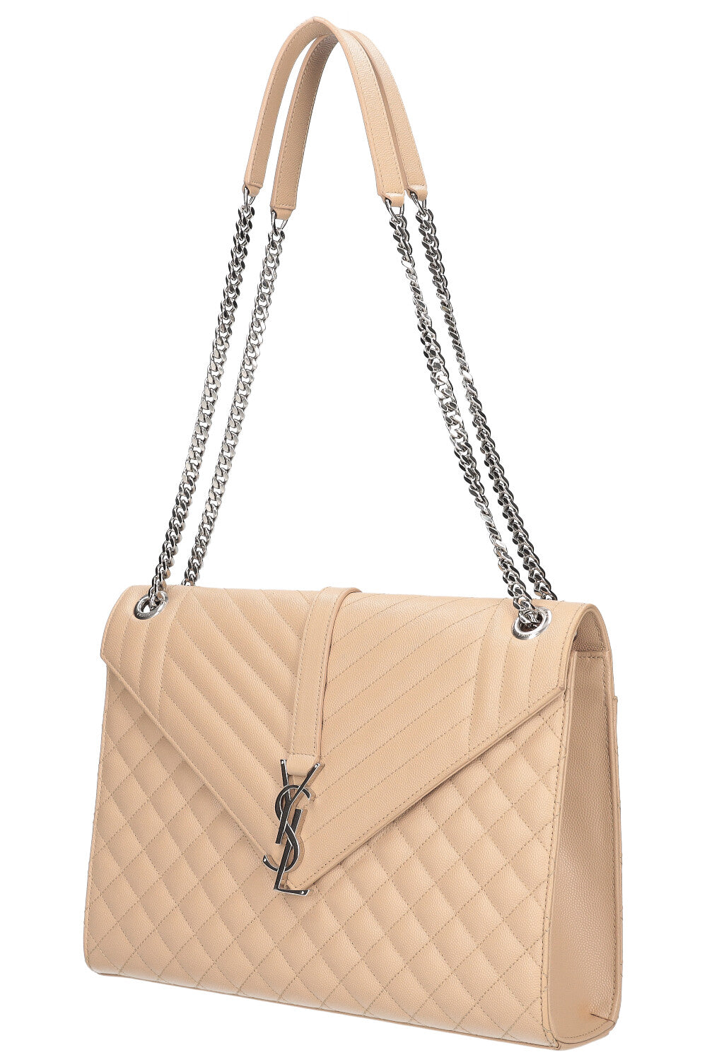 SAINT LAURENT Envelope Bag Large Beige
