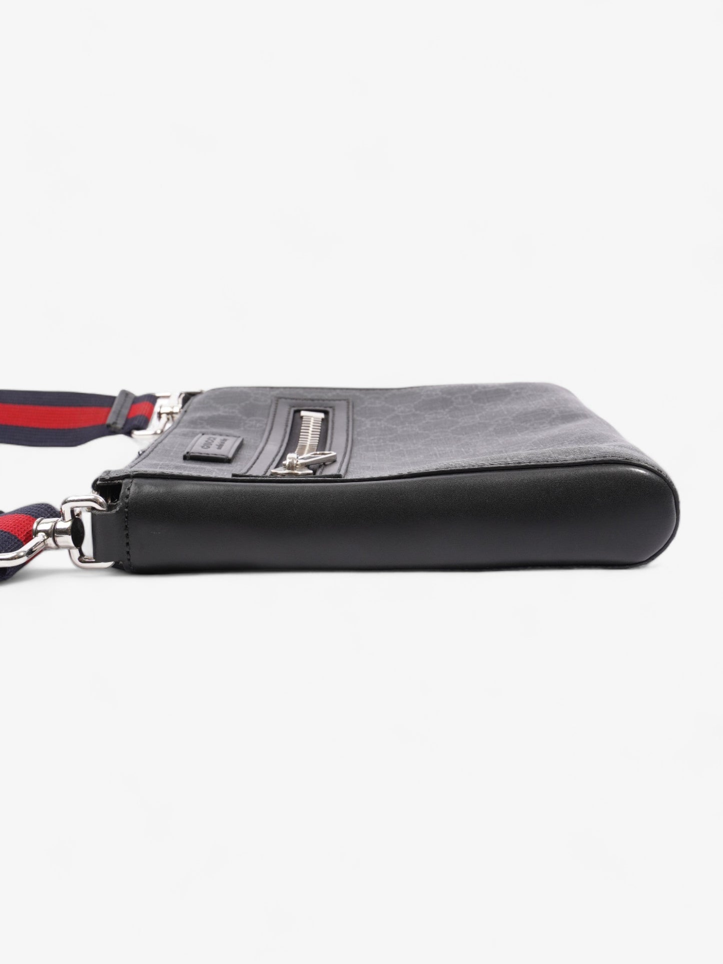 Gucci GG Web Messenger Bag Black / Red / Blue Canvas