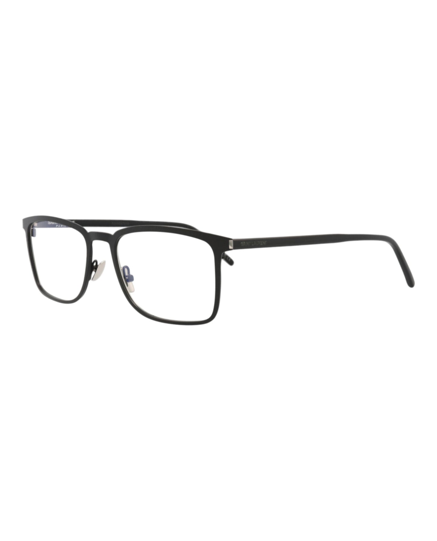 Saint Laurent Mens Square/Rectangle Black Black Transparent Fashion Designer Eyewear