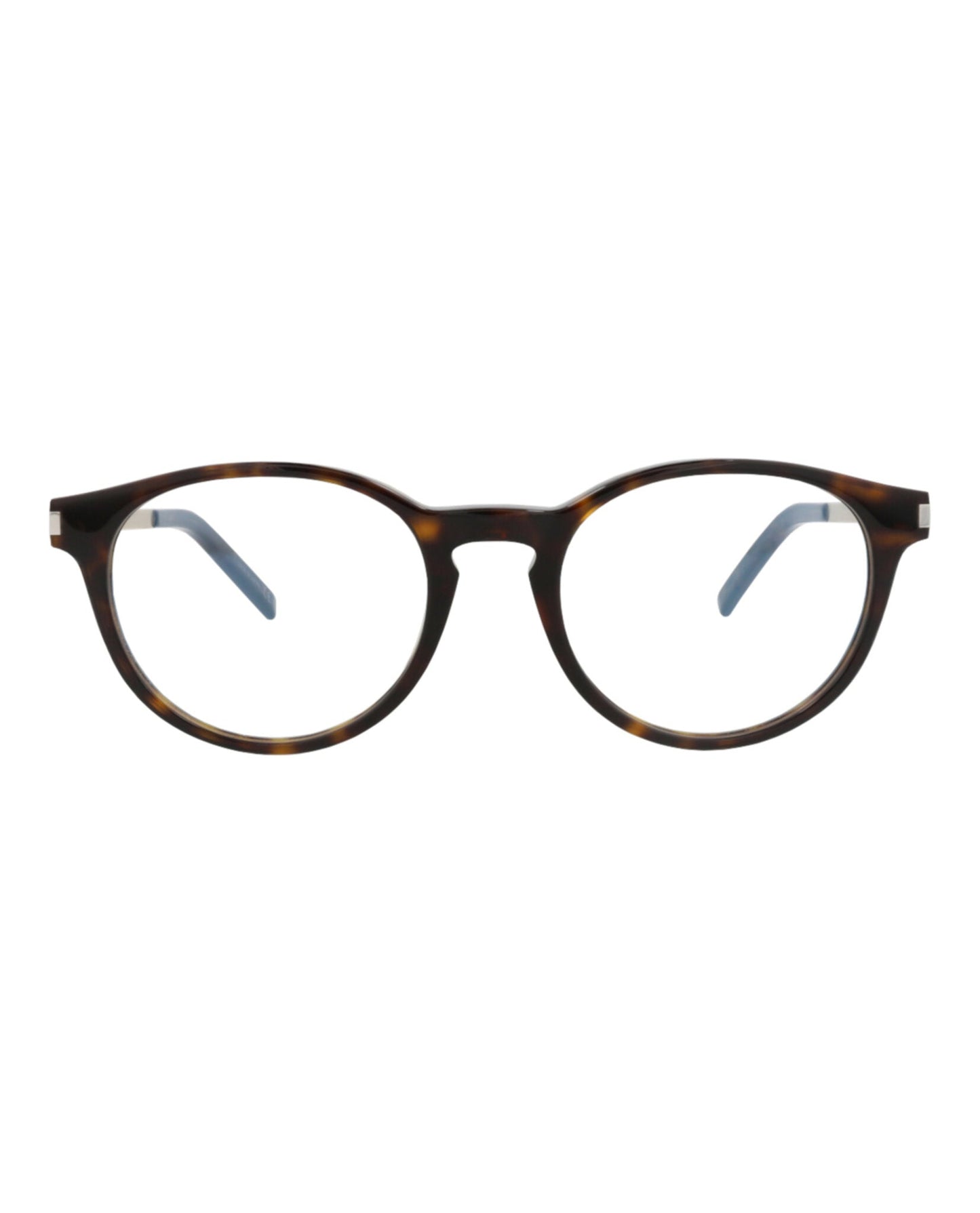 Saint Laurent Unisex Round/Oval Havana Gold Transparent Fashion Designer Eyewear
