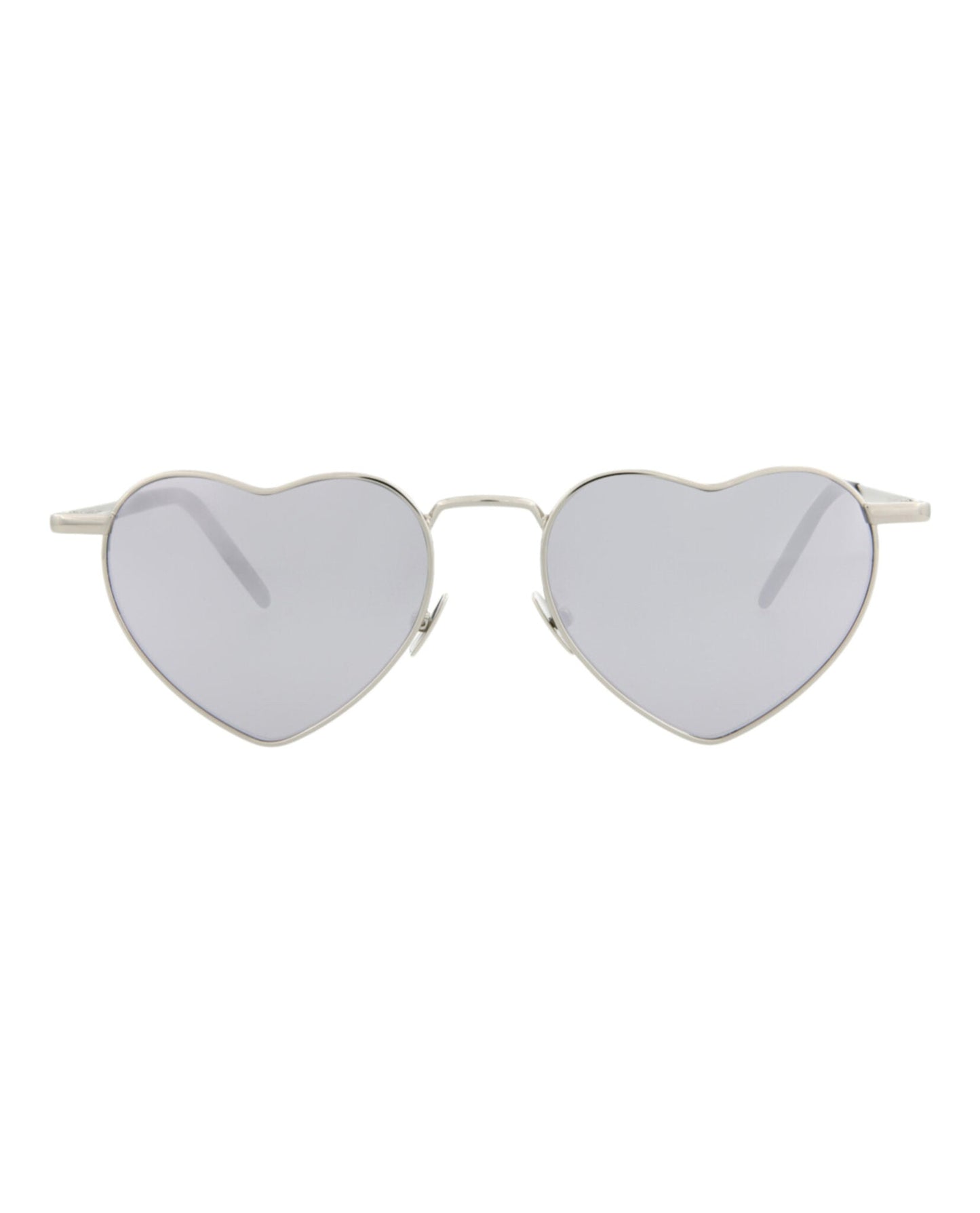 Saint Laurent Unisex Cat Eye Silver Silver Silver Fashion Designer Eyewear