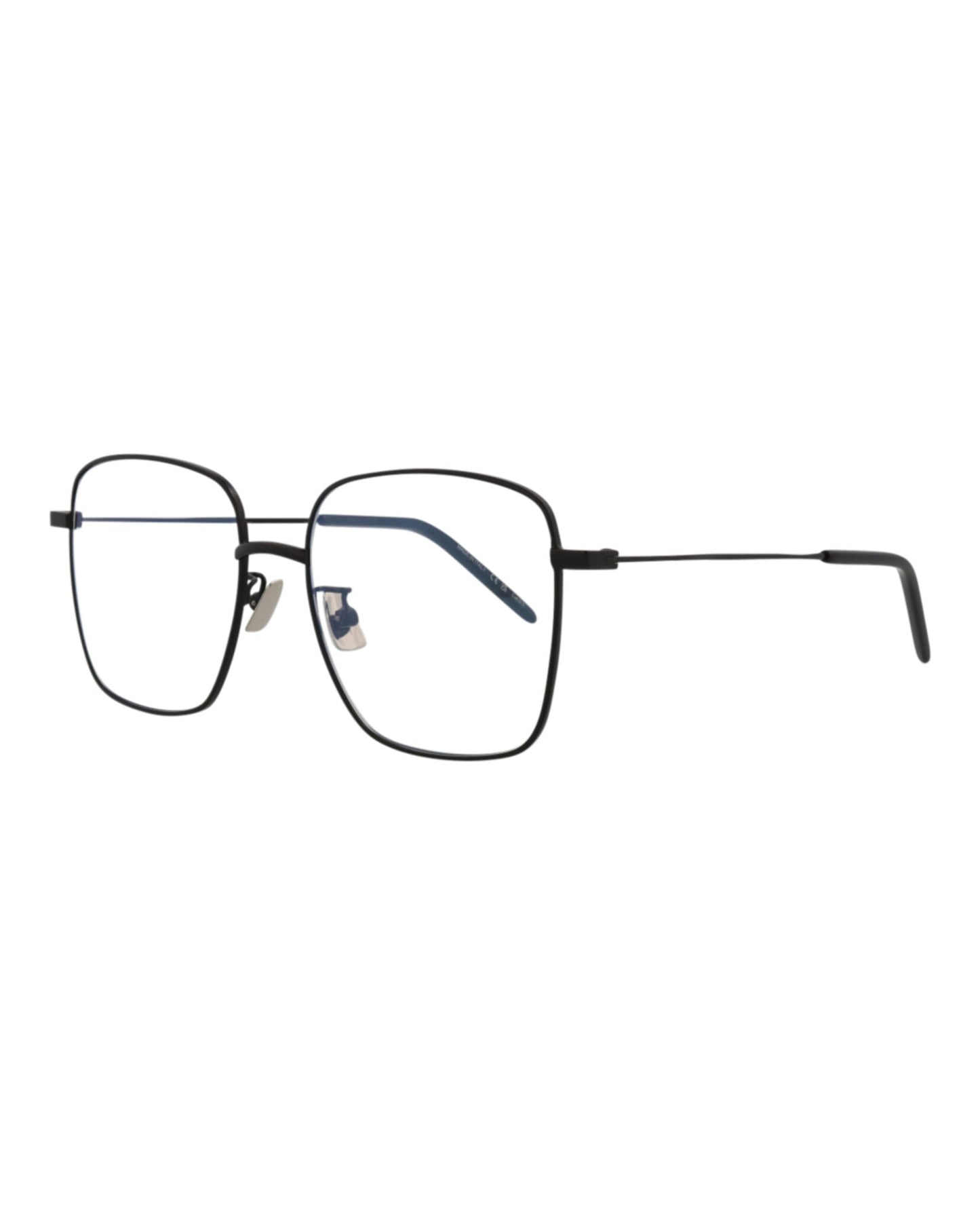 Saint Laurent Womens Square/Rectangle Black Black Transparent Fashion Designer Eyewear