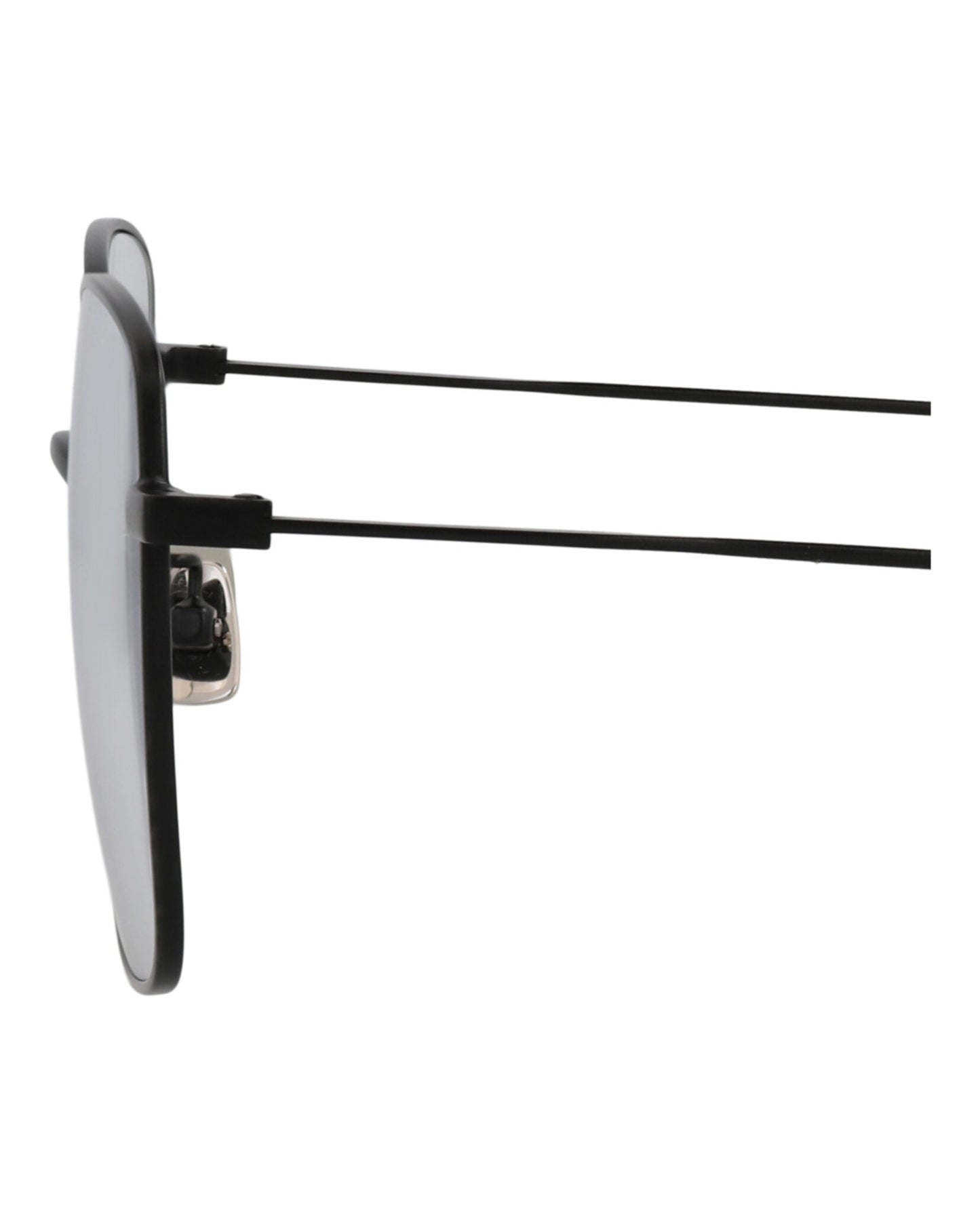 Saint Laurent Womens Square/Rectangle Black Black Transparent Fashion Designer Eyewear