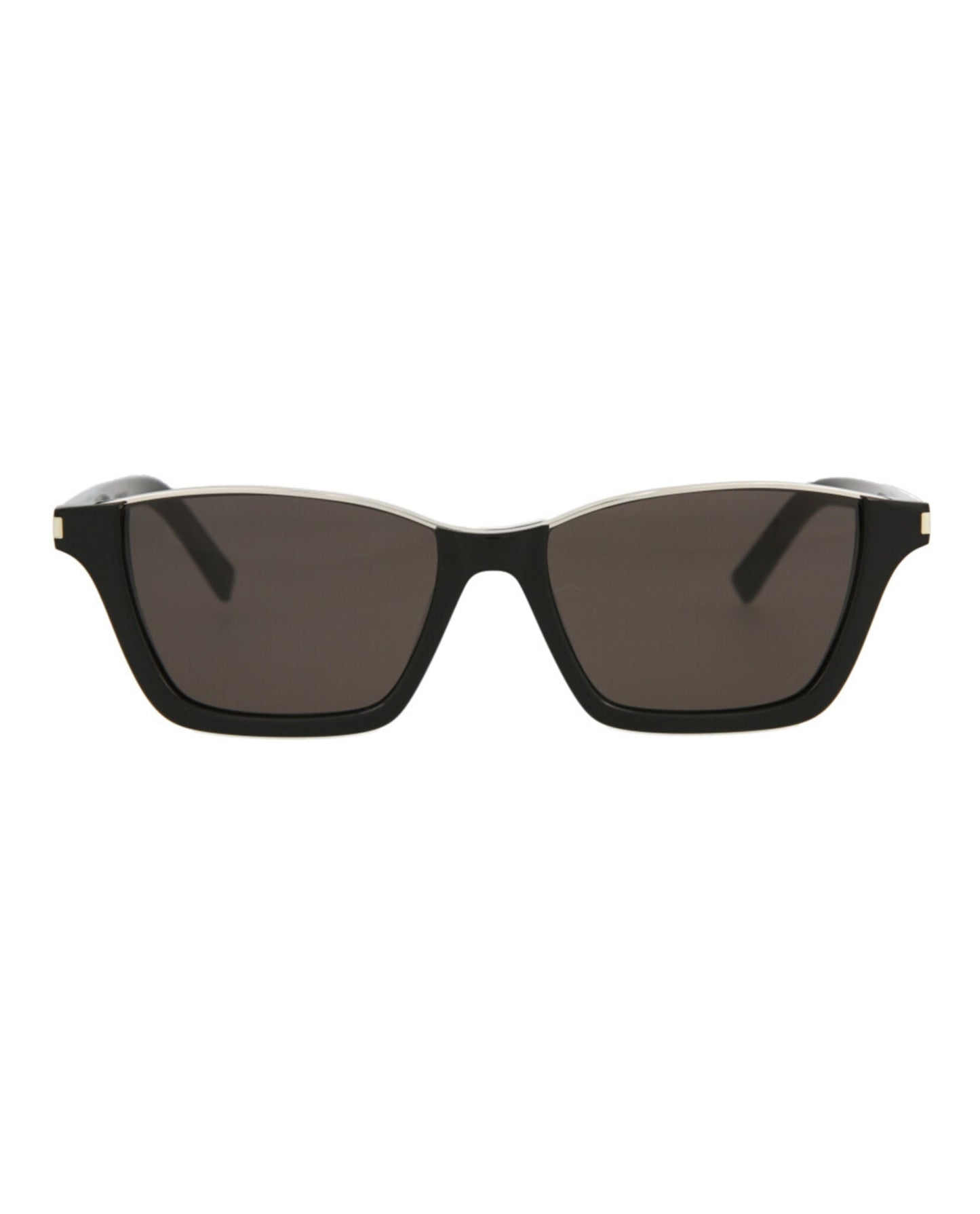 Saint Laurent Unisex Square/Rectangle Black Black Black Fashion Designer Eyewear