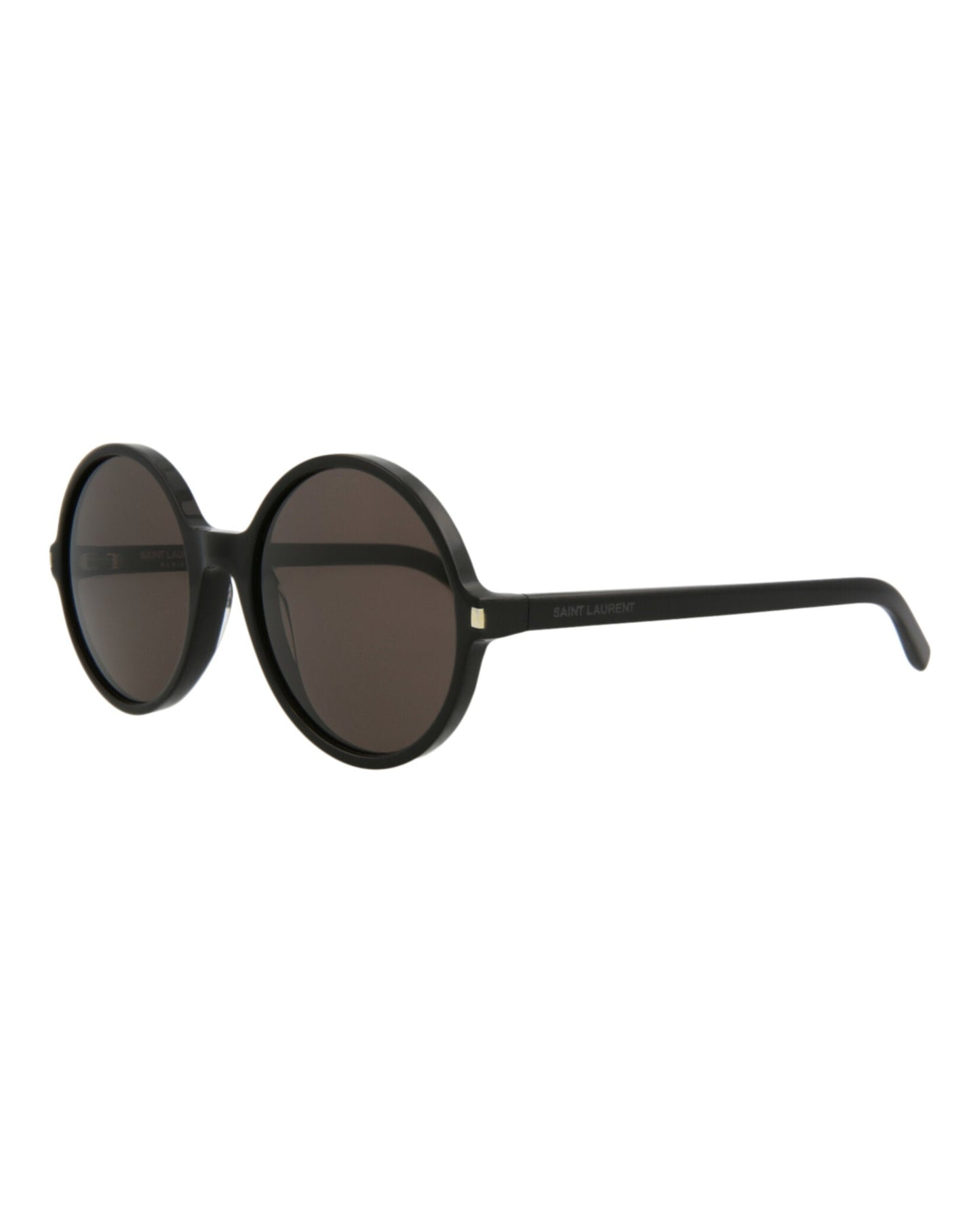 Saint Laurent Womens Round/Oval Black Black Black Fashion Designer Eyewear
