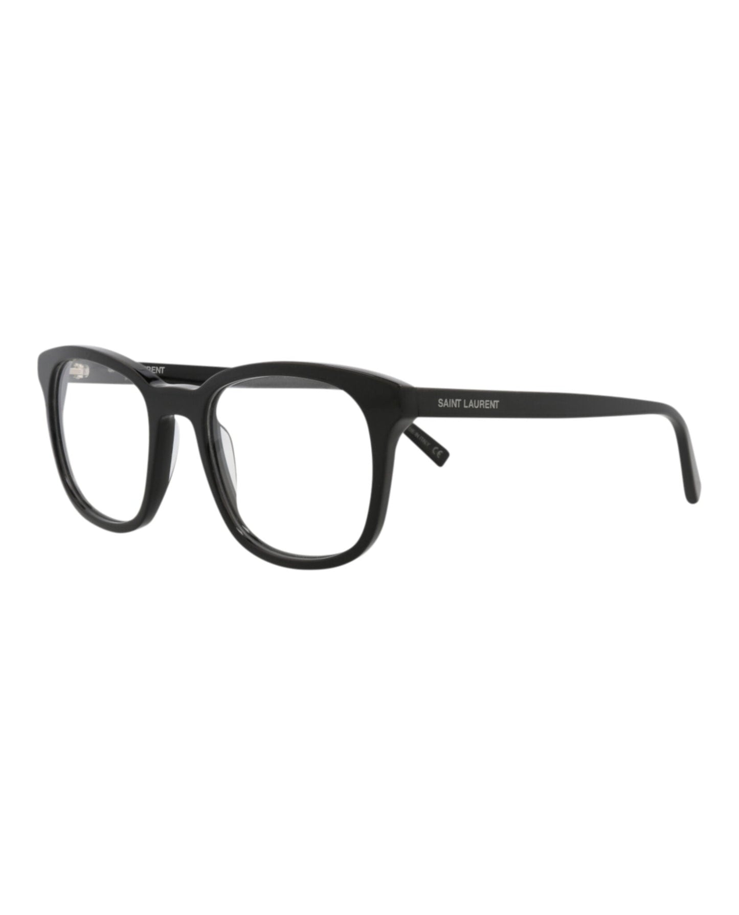 Saint Laurent Mens Round/Oval Black Black Transparent Fashion Designer Eyewear