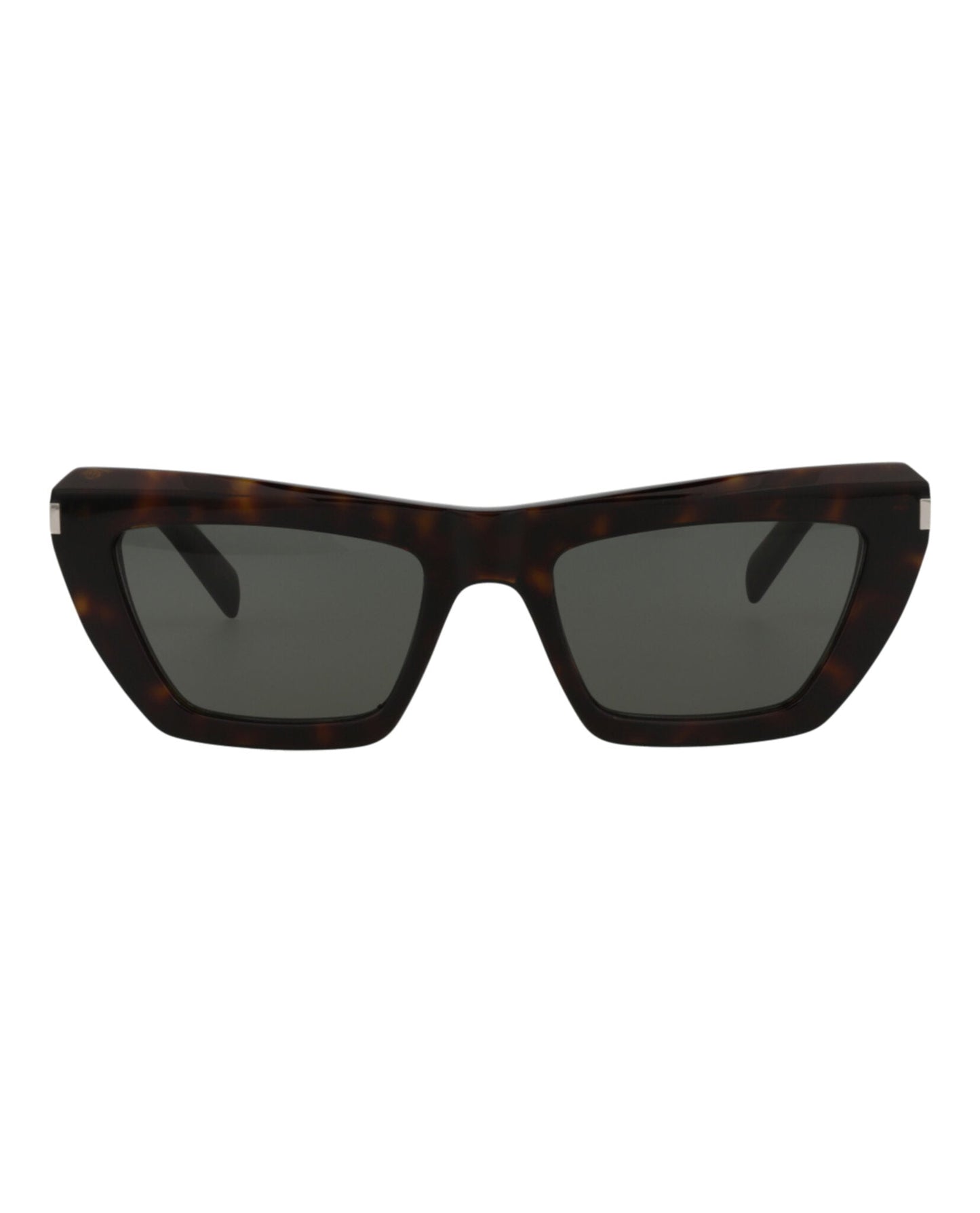 Saint Laurent Womens Square/Rectangle Havana Havana Grey Fashion Designer Eyewear