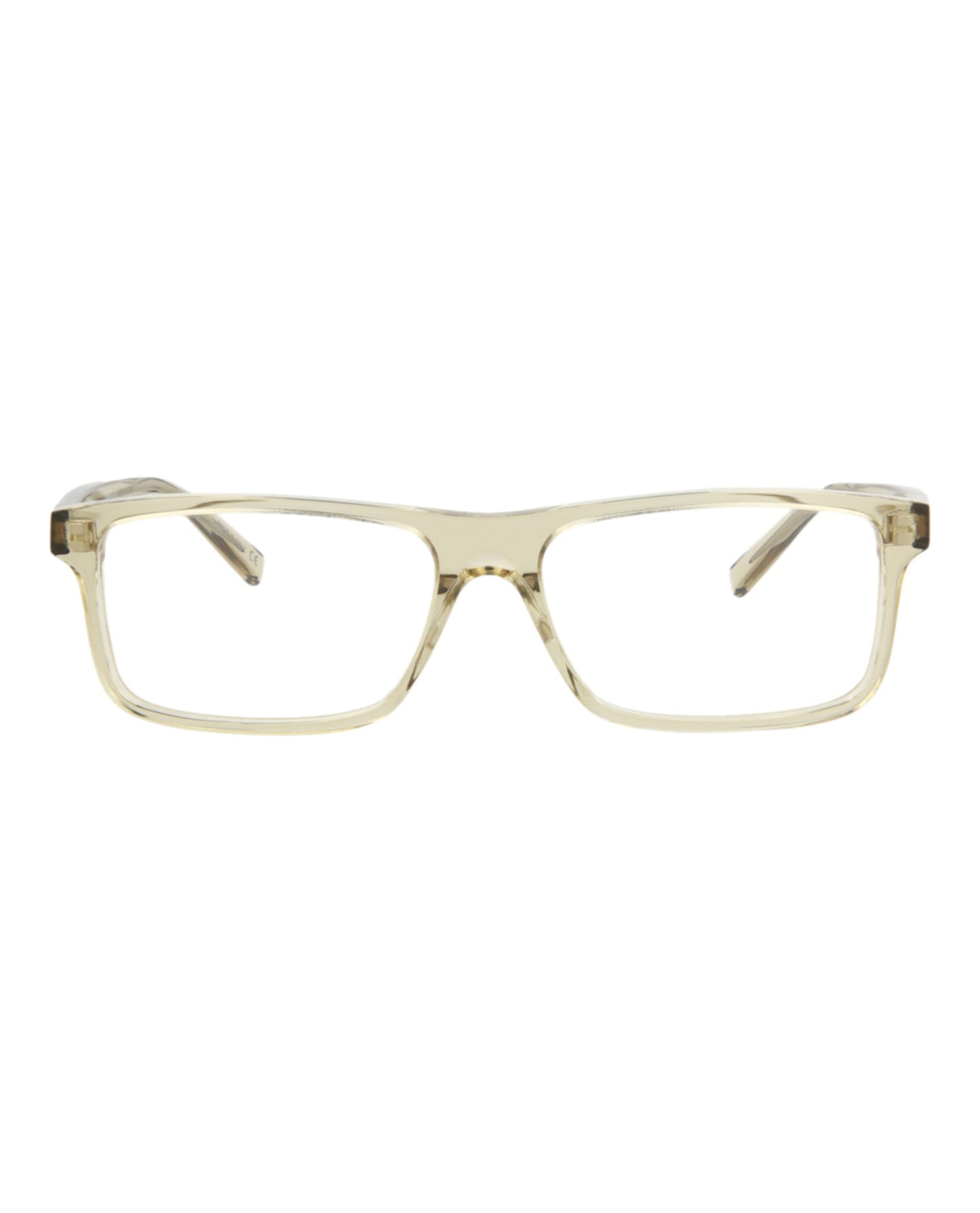 Saint Laurent Mens Square/Rectangle Yellow Yellow Transparent Fashion Designer Eyewear