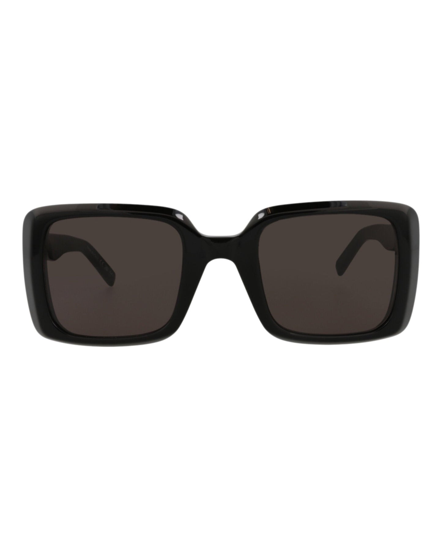 Saint Laurent Womens Square/Rectangle Black Black Black Fashion Designer Eyewear