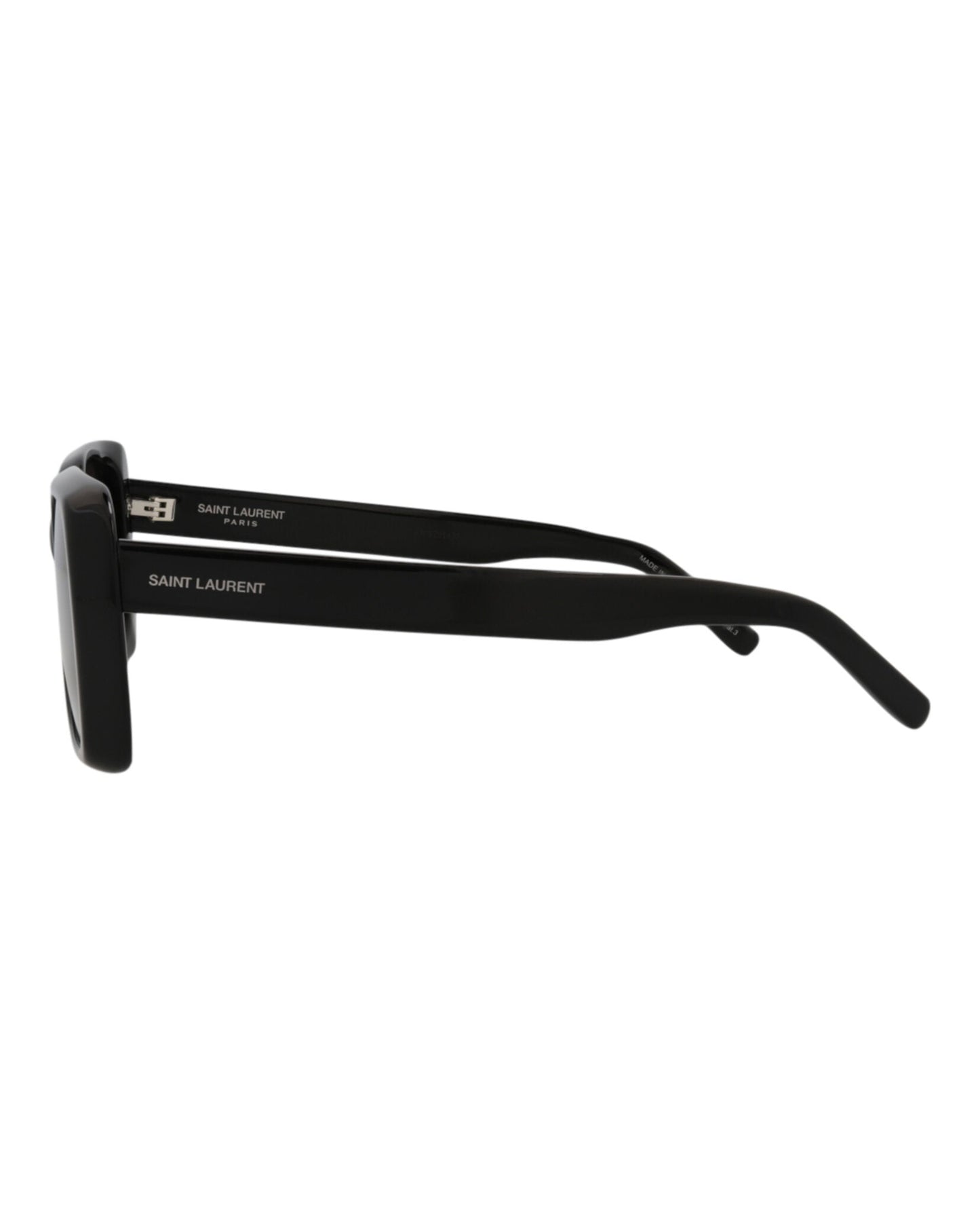 Saint Laurent Womens Square/Rectangle Black Black Black Fashion Designer Eyewear