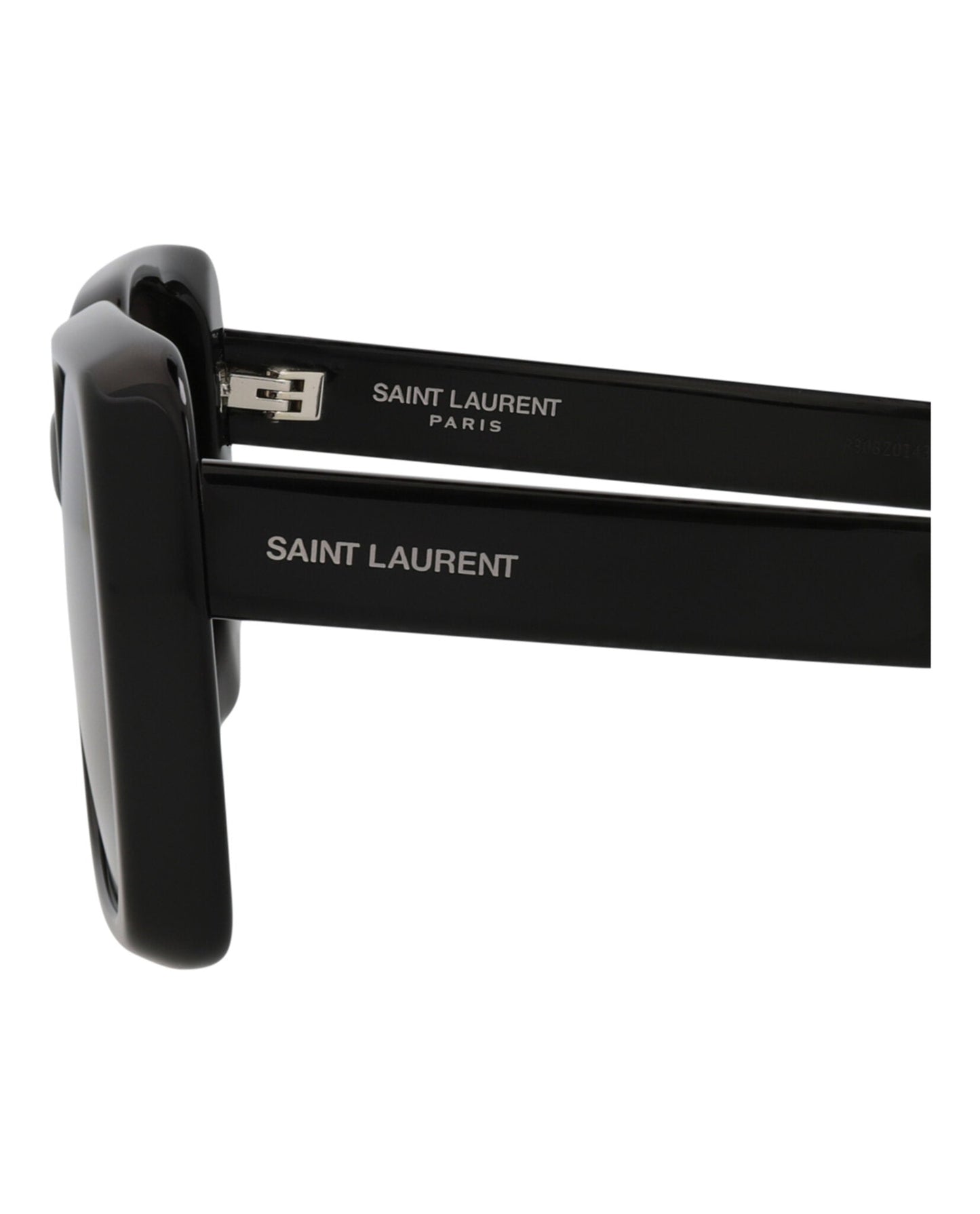 Saint Laurent Womens Square/Rectangle Black Black Black Fashion Designer Eyewear