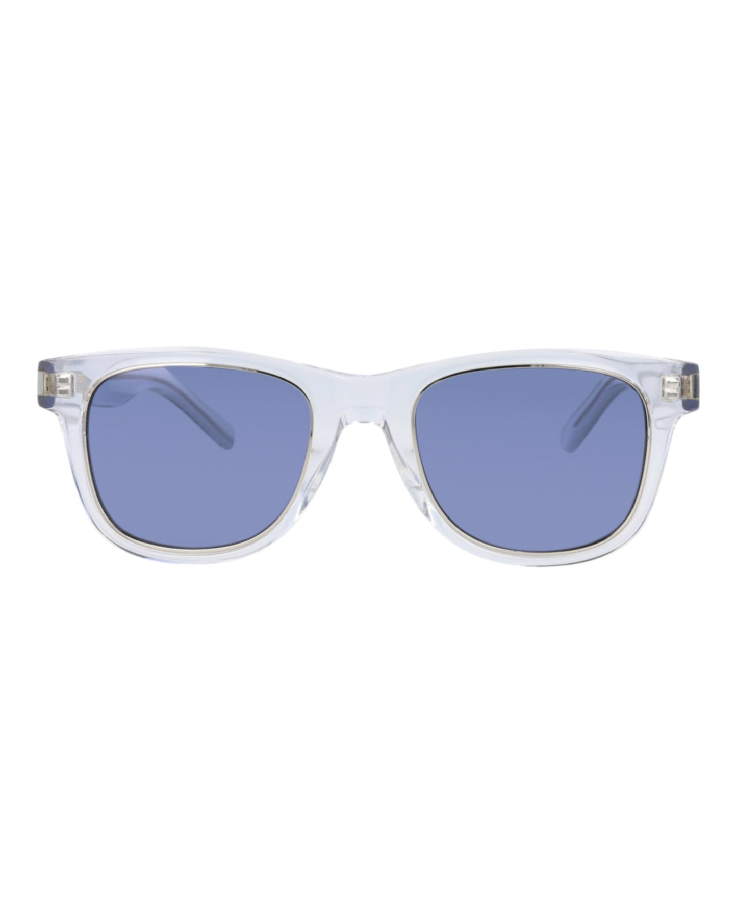 Saint Laurent Unisex Square/Rectangle Crystal Crystal Blue Fashion Designer Eyewear