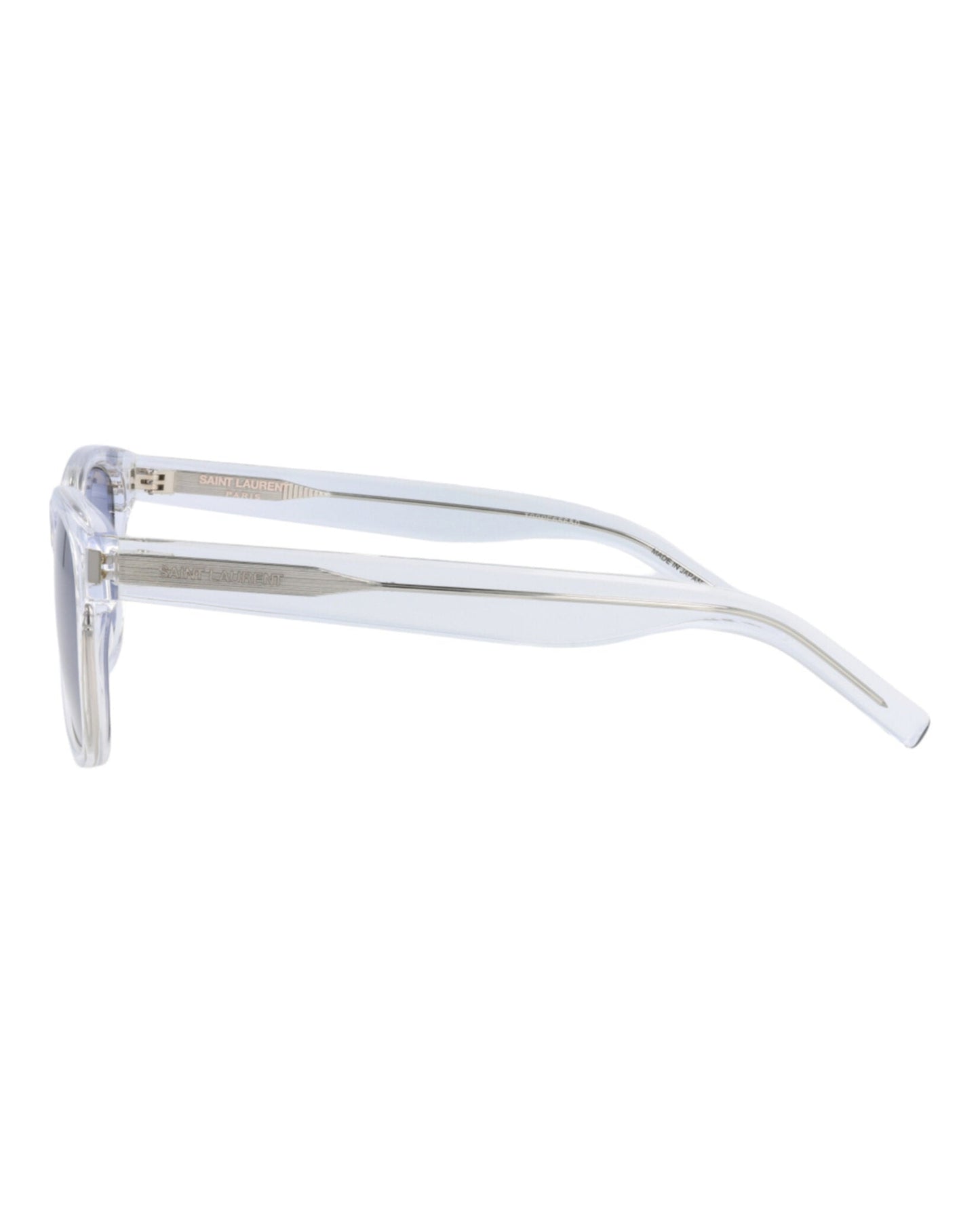 Saint Laurent Unisex Square/Rectangle Crystal Crystal Blue Fashion Designer Eyewear