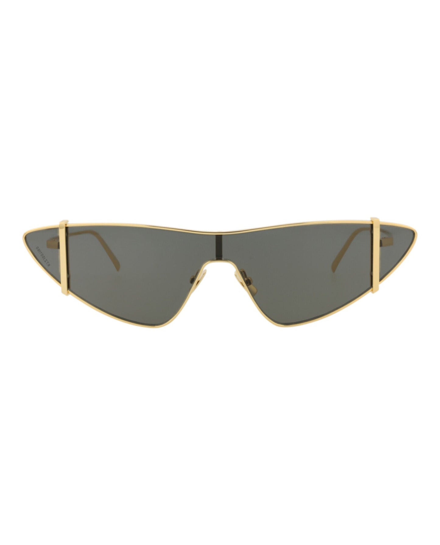 Saint Laurent Womens Cat Eye Gold Gold Grey Fashion Designer Eyewear