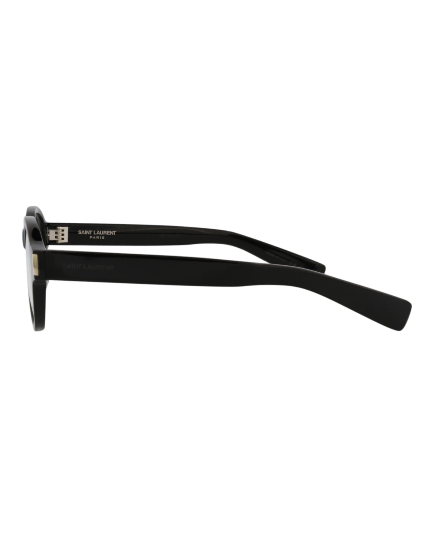 Saint Laurent Unisex Round/Oval Black Black Black Fashion Designer Eyewear