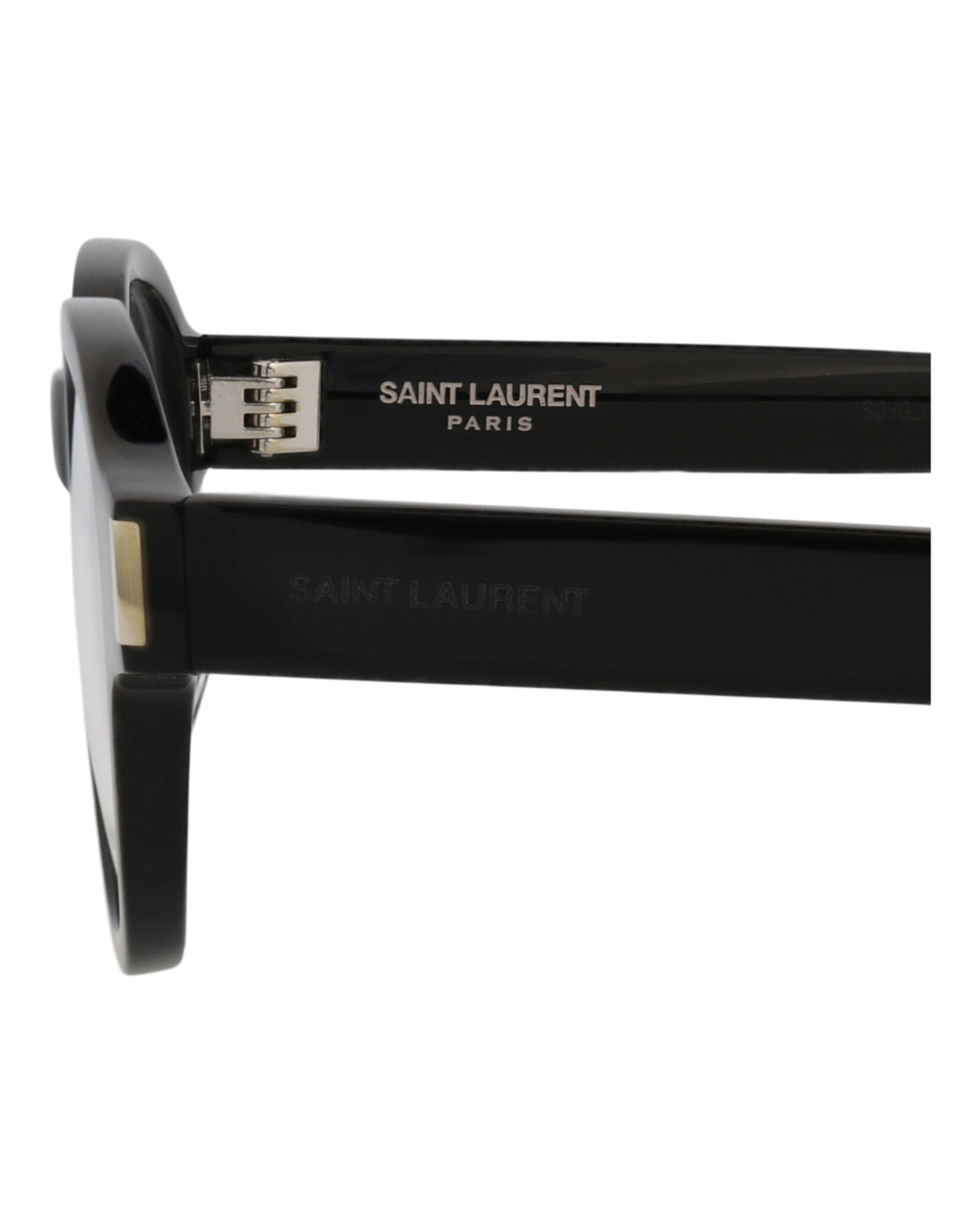 Saint Laurent Unisex Round/Oval Black Black Black Fashion Designer Eyewear