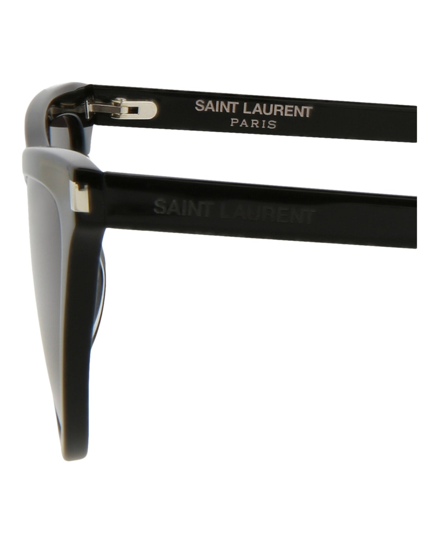 Saint Laurent Womens Cat Eye Black Black Black Fashion Designer Eyewear