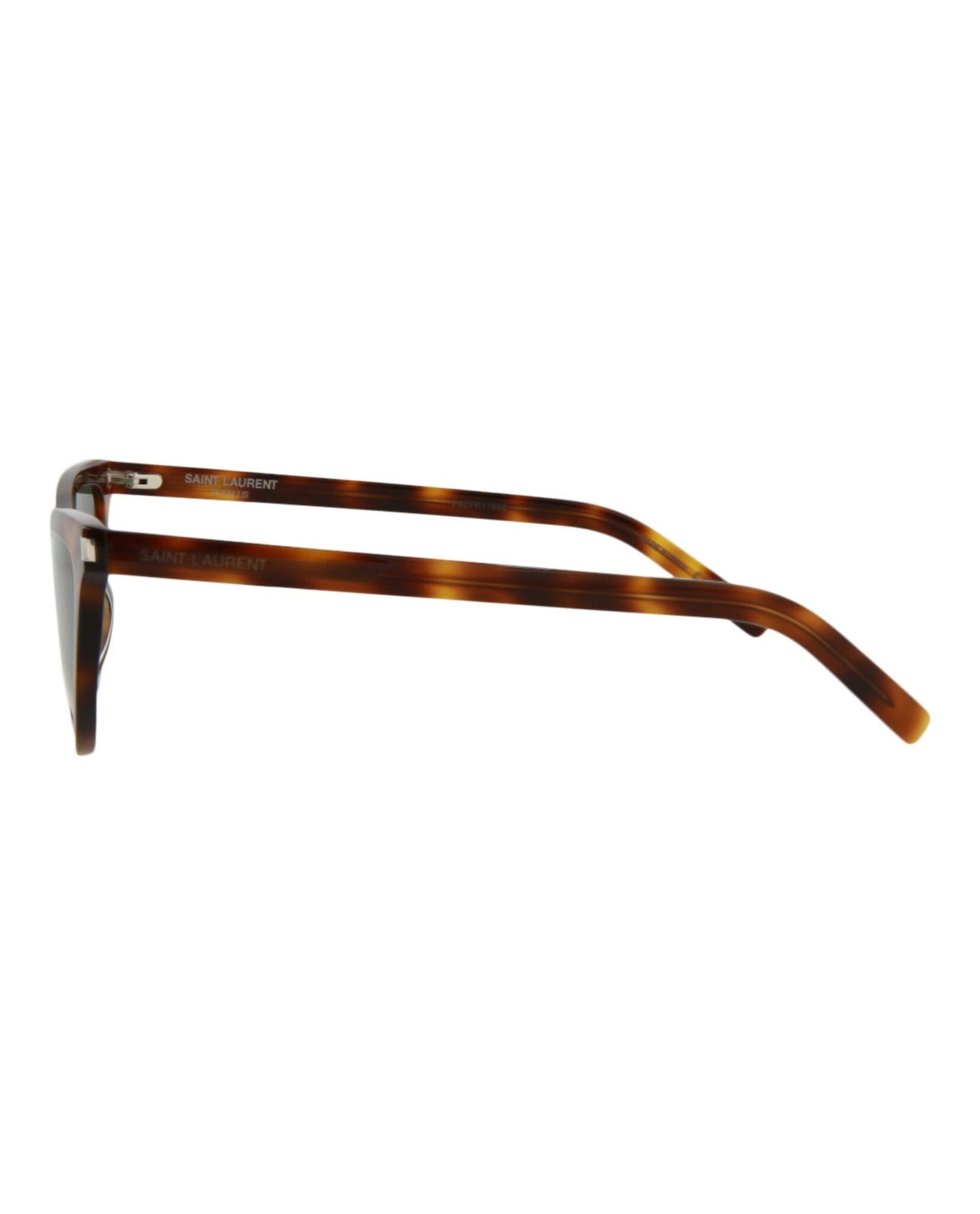 Saint Laurent Womens Cat Eye Havana Havana Green Fashion Designer Eyewear