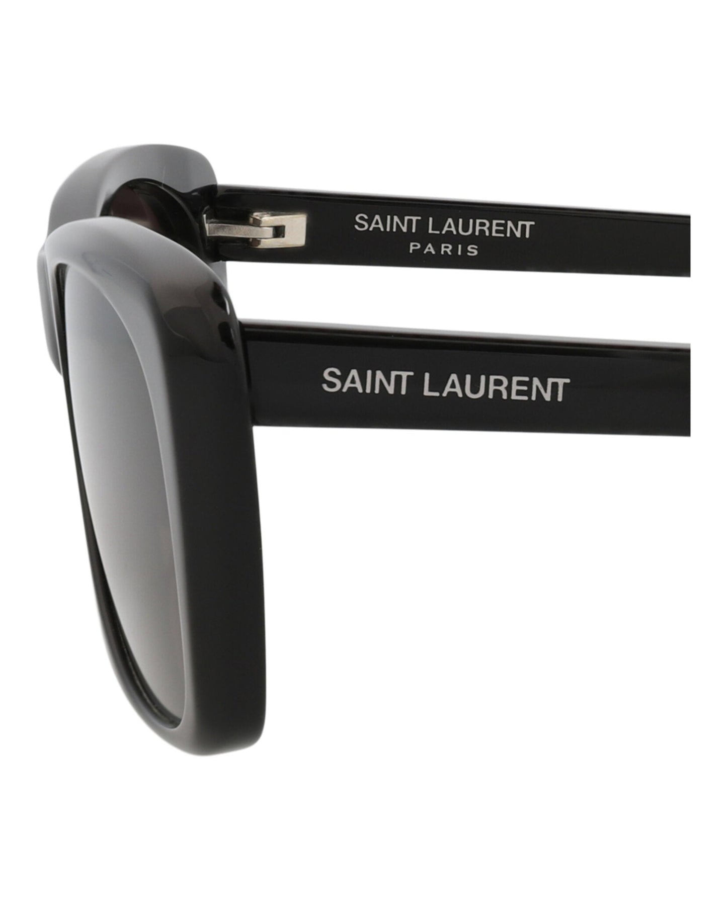Saint Laurent Womens Cat Eye Black Black Black Fashion Designer Eyewear