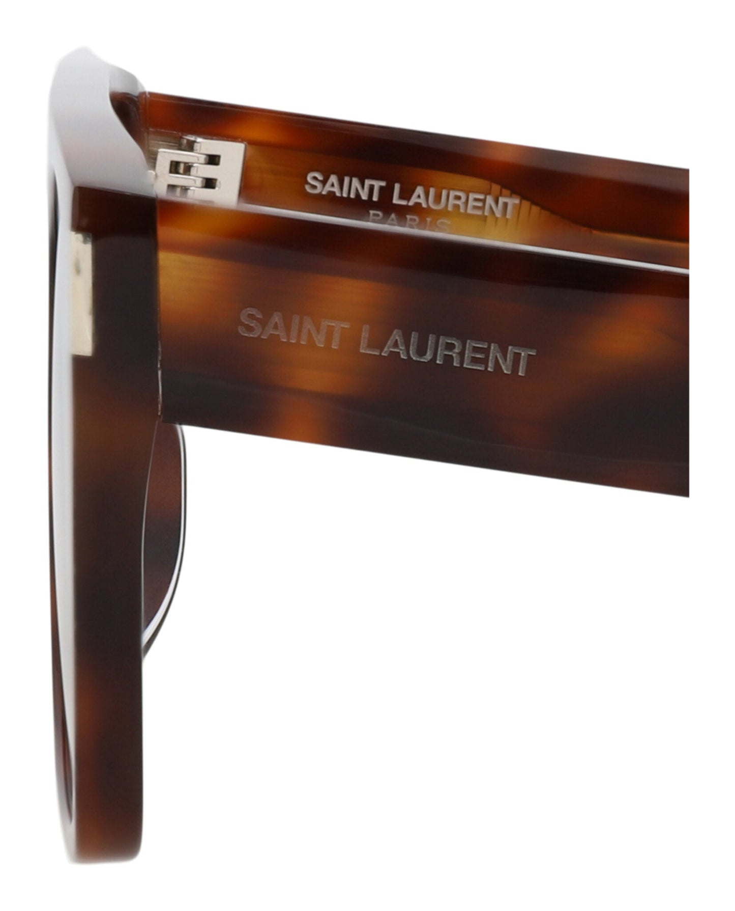 Saint Laurent Womens Square/Rectangle Havana Havana Black Fashion Designer Eyewear