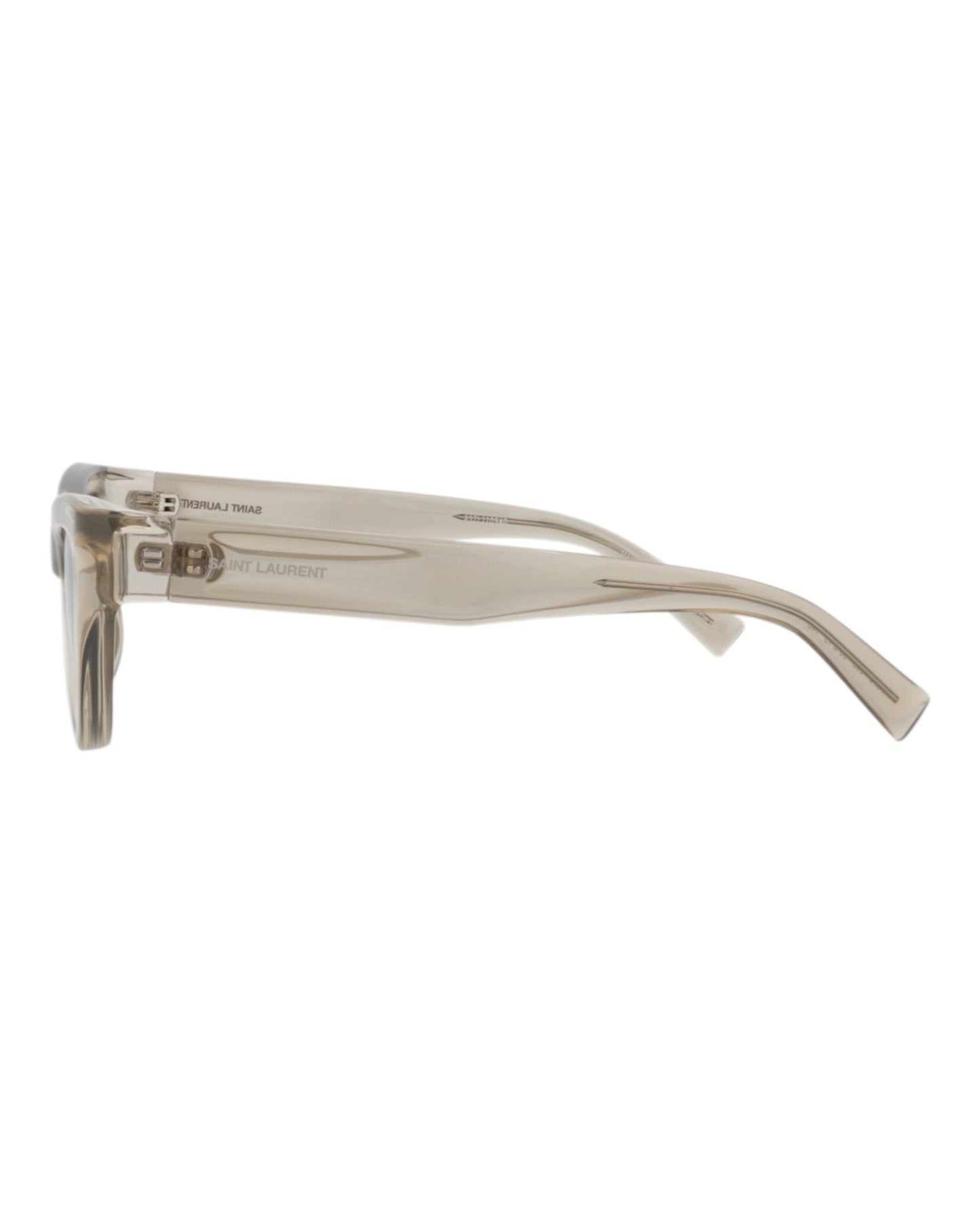 Saint Laurent Womens Cat Eye Beige Beige Brown Fashion Designer Eyewear