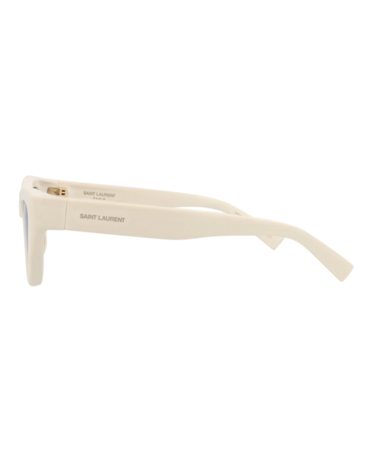 Saint Laurent Womens Cat Eye Ivory Ivory Grey Fashion Designer Eyewear