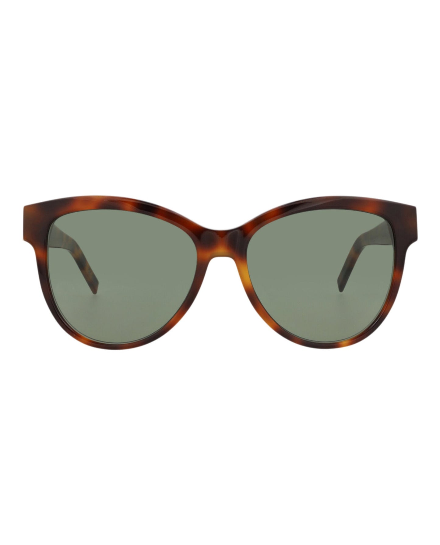 Saint Laurent Womens Round/Oval Havana Havana Green Fashion Designer Eyewear