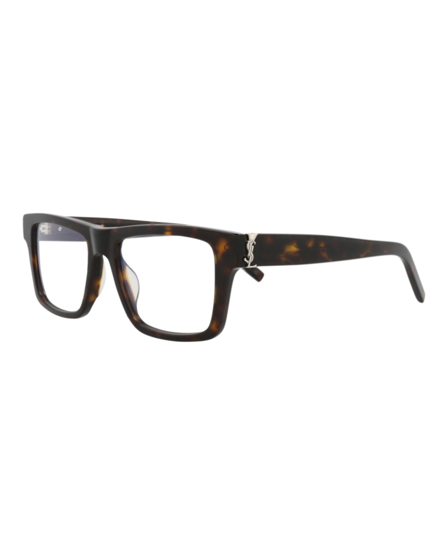 Saint Laurent Mens Square/Rectangle Havana Havana Transparent Fashion Designer Eyewear