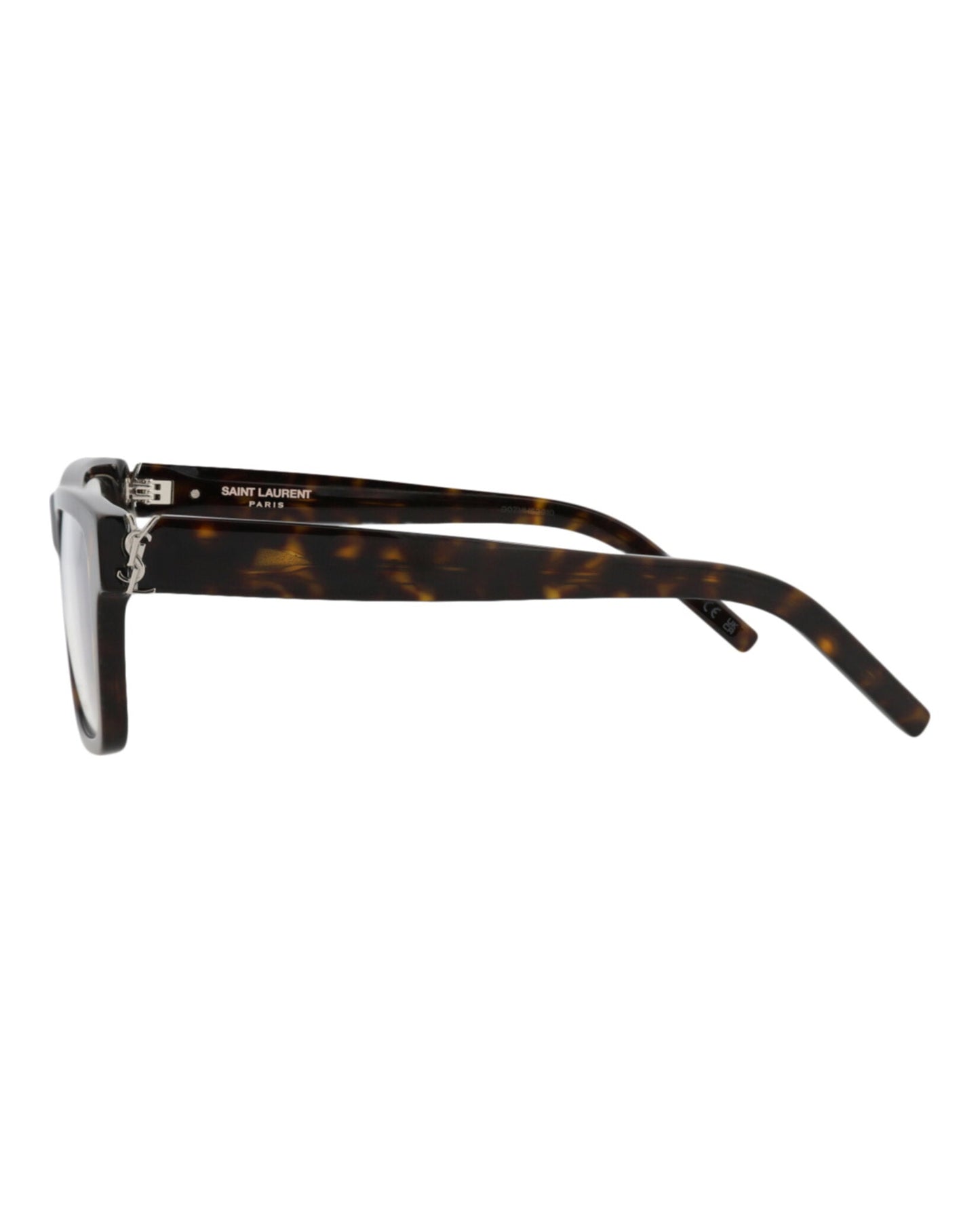 Saint Laurent Mens Square/Rectangle Havana Havana Transparent Fashion Designer Eyewear