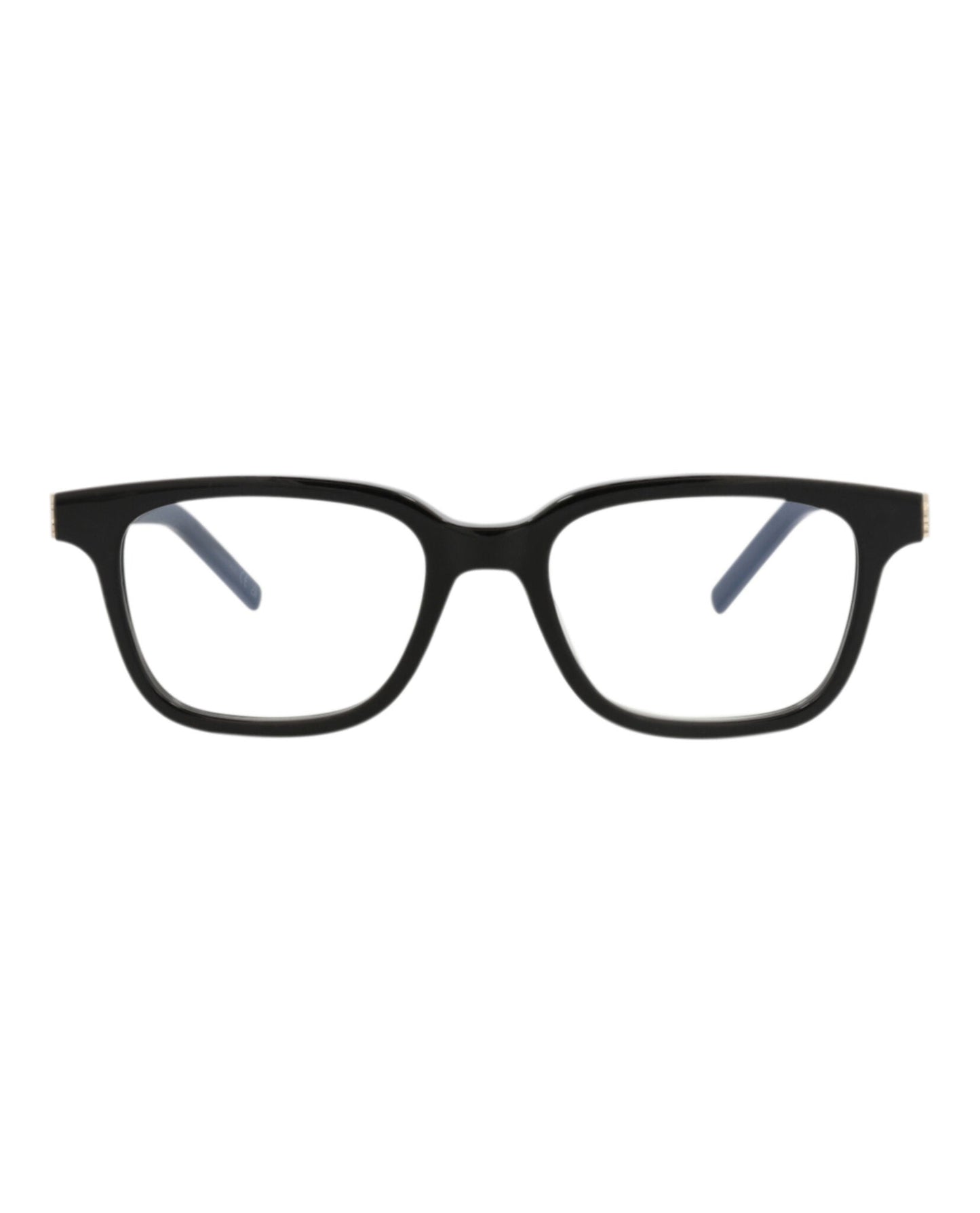 Saint Laurent Womens Square/Rectangle Black Black Transparent Fashion Designer Eyewear