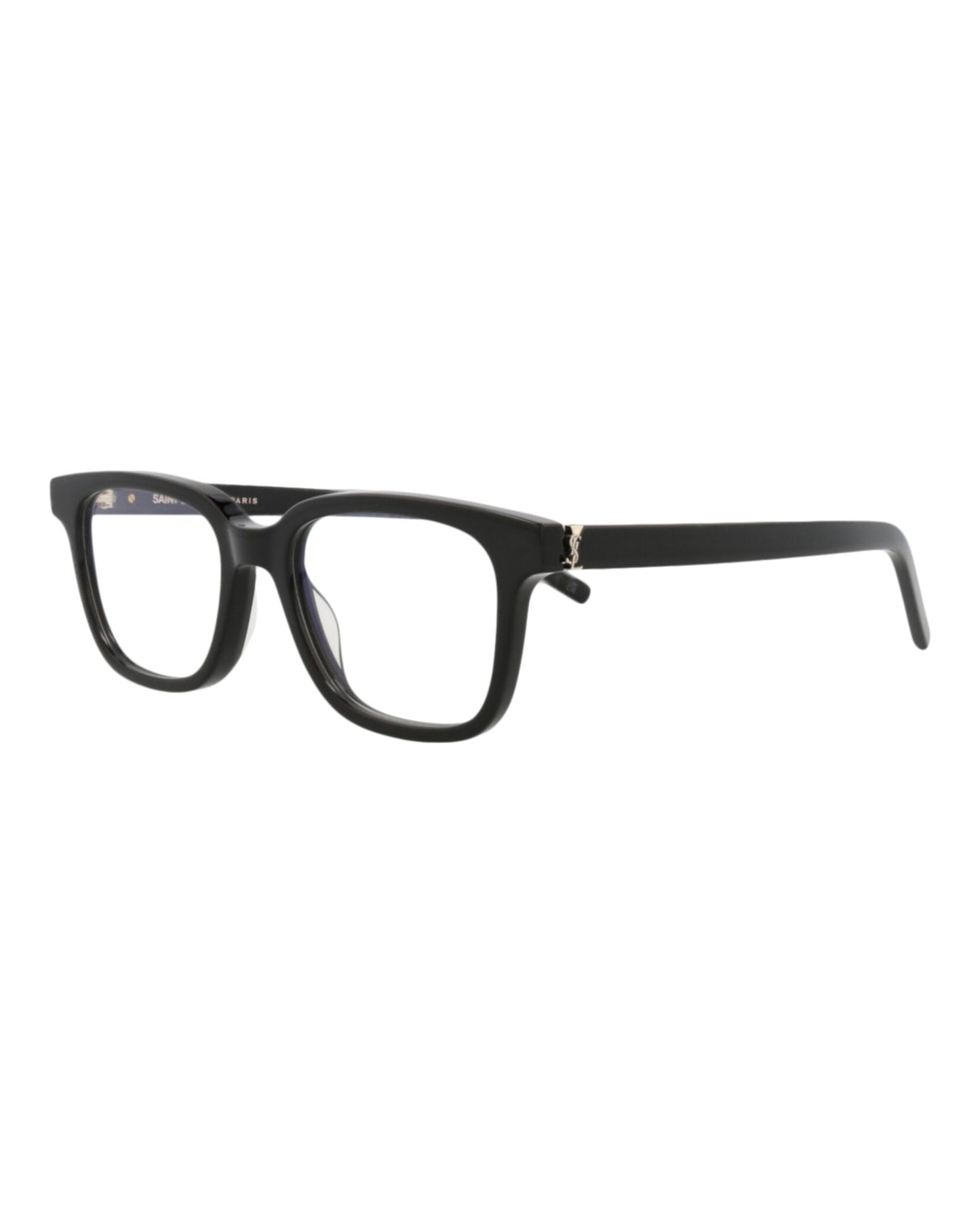Saint Laurent Womens Square/Rectangle Black Black Transparent Fashion Designer Eyewear