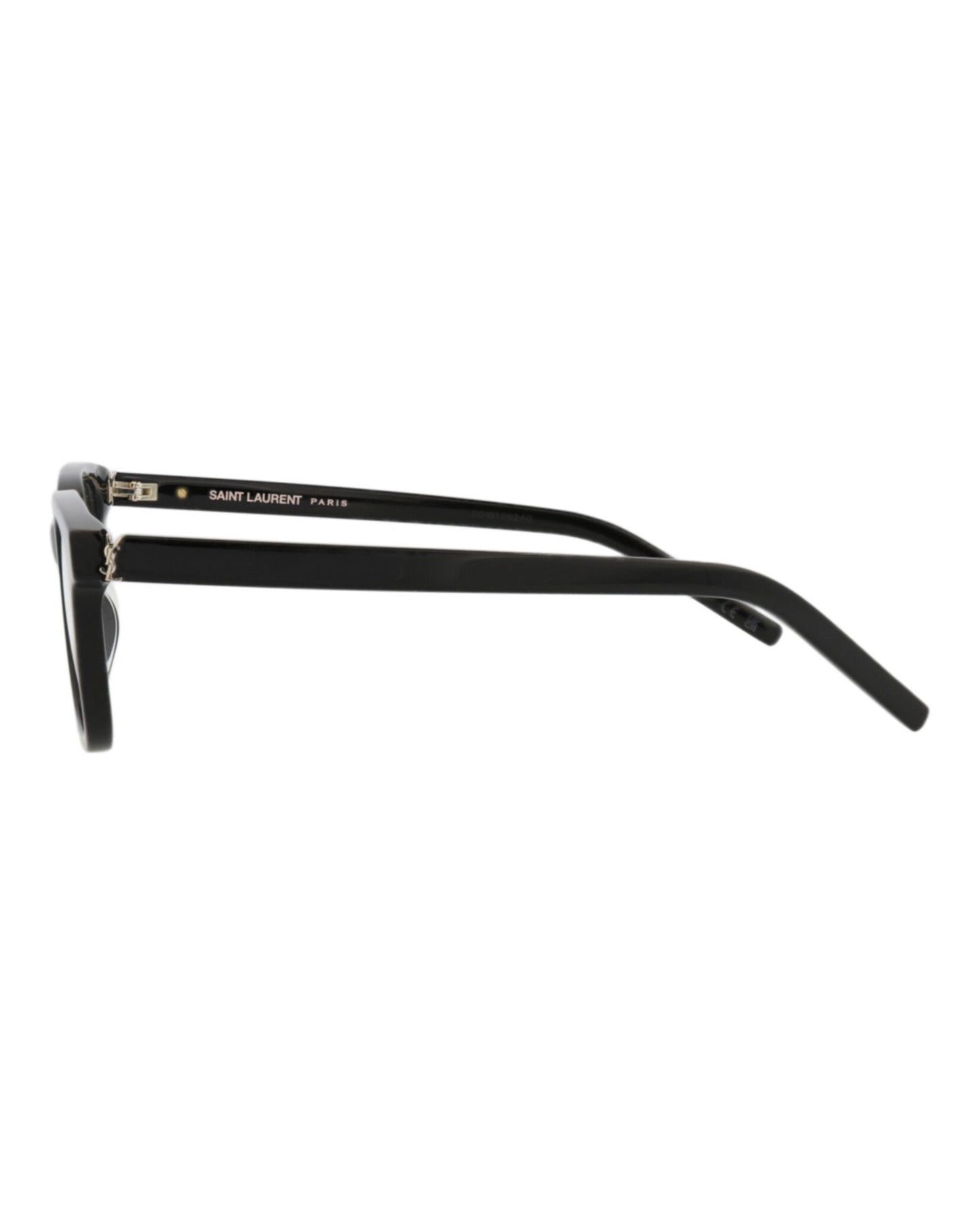 Saint Laurent Womens Square/Rectangle Black Black Transparent Fashion Designer Eyewear