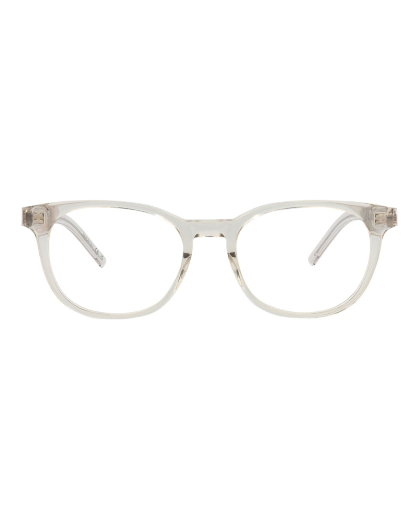 Saint Laurent Womens Round/Oval Beige Beige Transparent Fashion Designer Eyewear