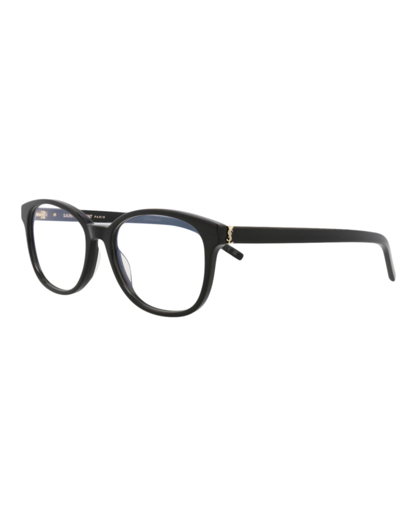 Saint Laurent Womens Cat Eye Black Black Transparent Fashion Designer Eyewear
