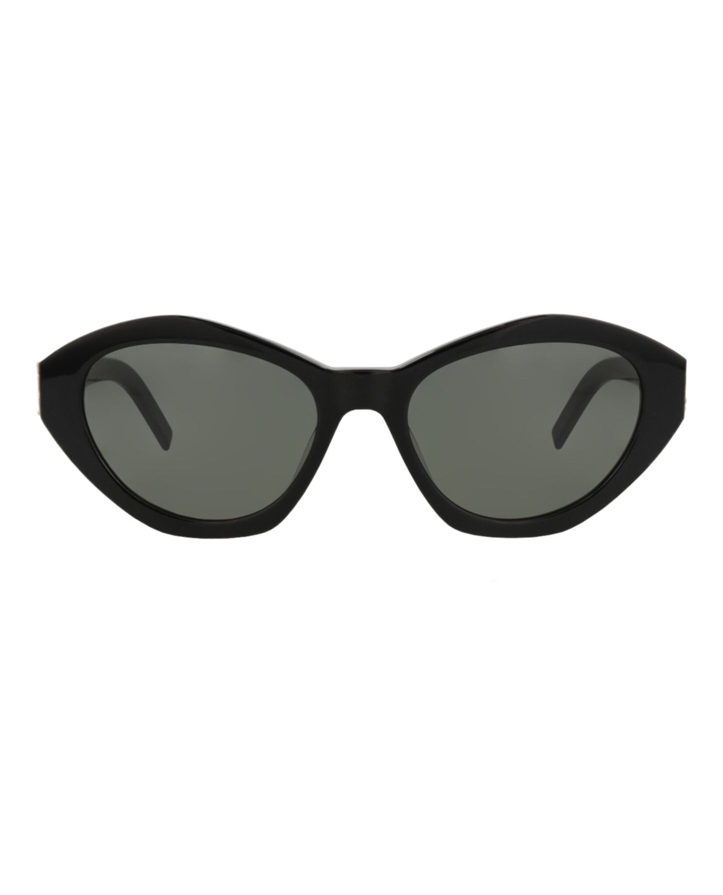 Saint Laurent Womens Cat Eye Black Black Grey Fashion Designer Eyewear