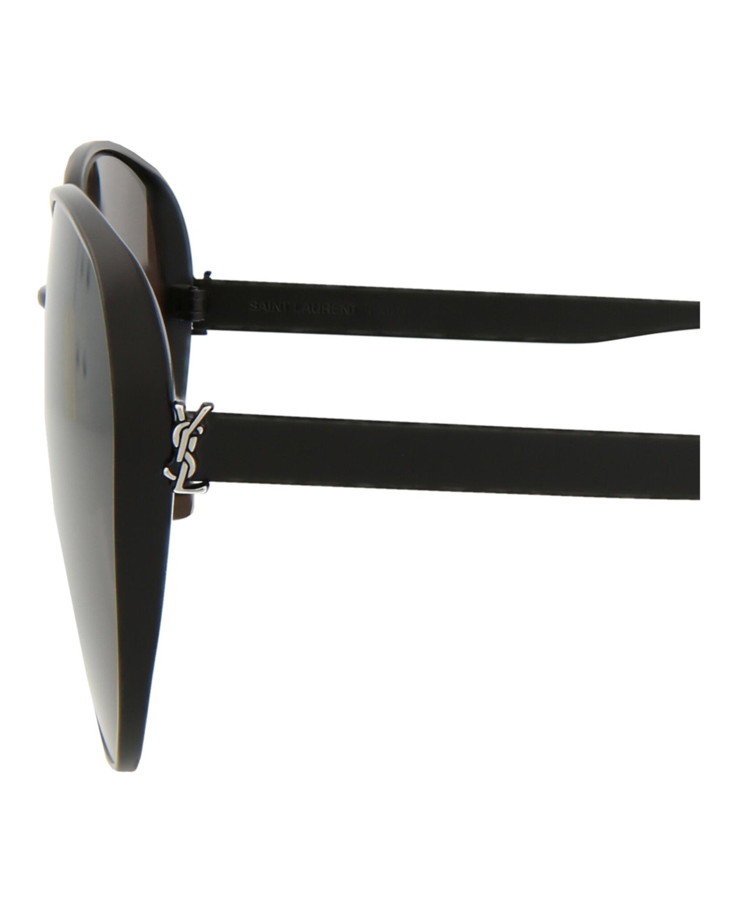 Saint Laurent Womens Round/Oval Black Black Black Fashion Designer Eyewear
