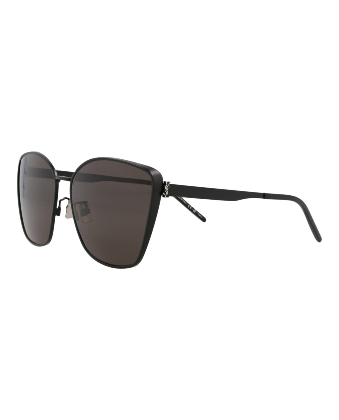 Saint Laurent Womens Cat Eye Black Black Black Fashion Designer Eyewear