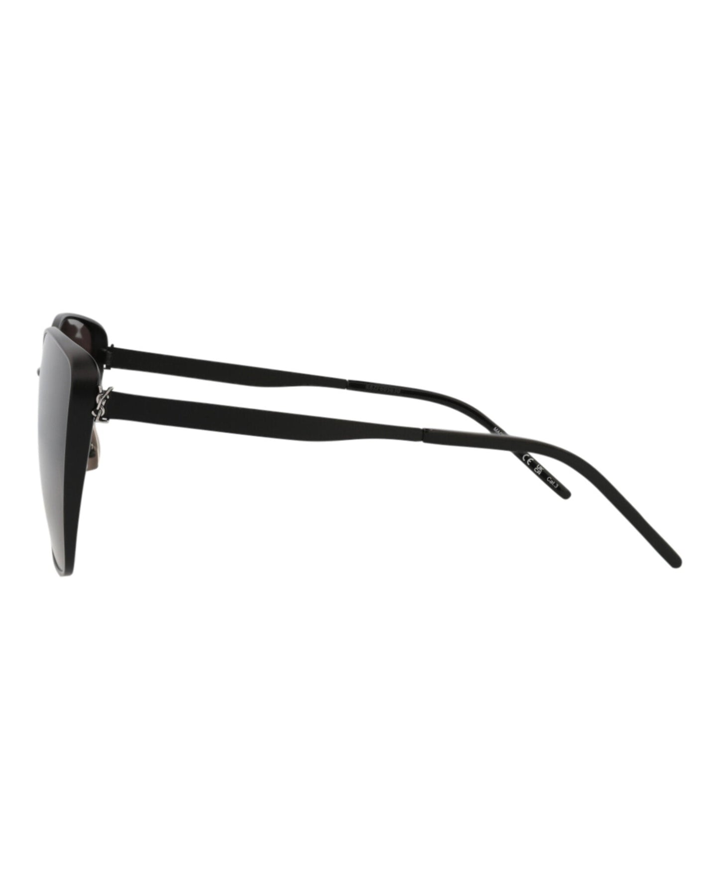 Saint Laurent Womens Cat Eye Black Black Black Fashion Designer Eyewear