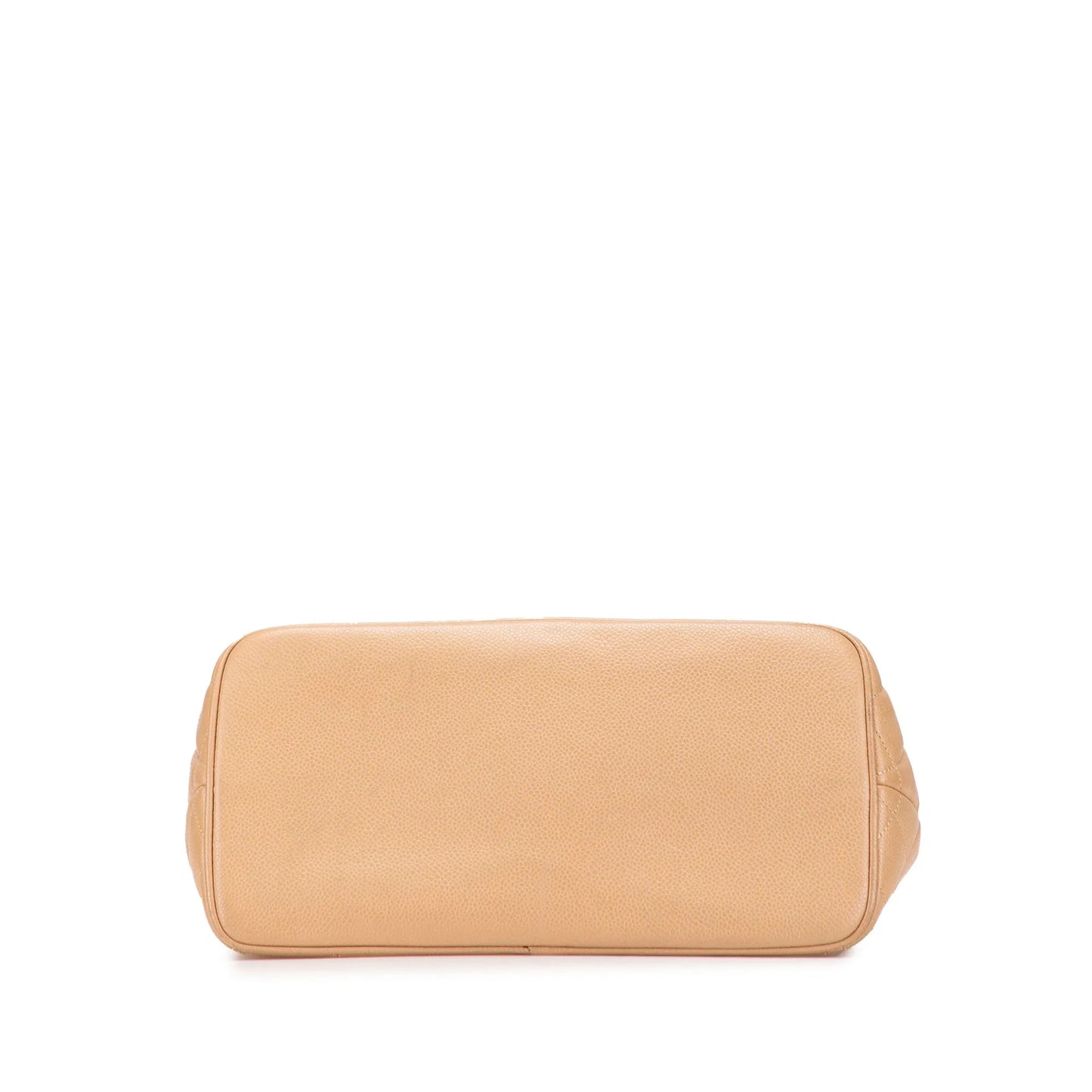Tan Chanel Caviar Medallion Tote
