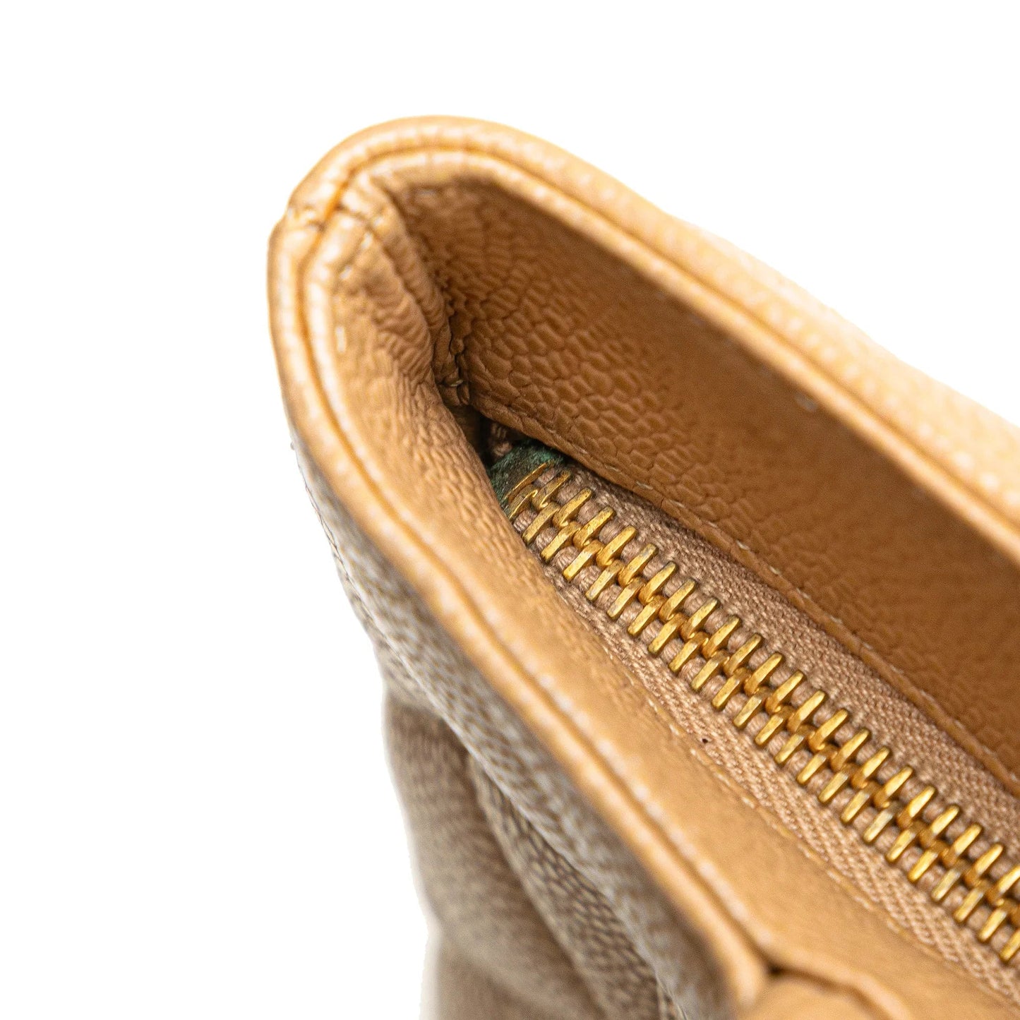 Tan Chanel Caviar Medallion Tote