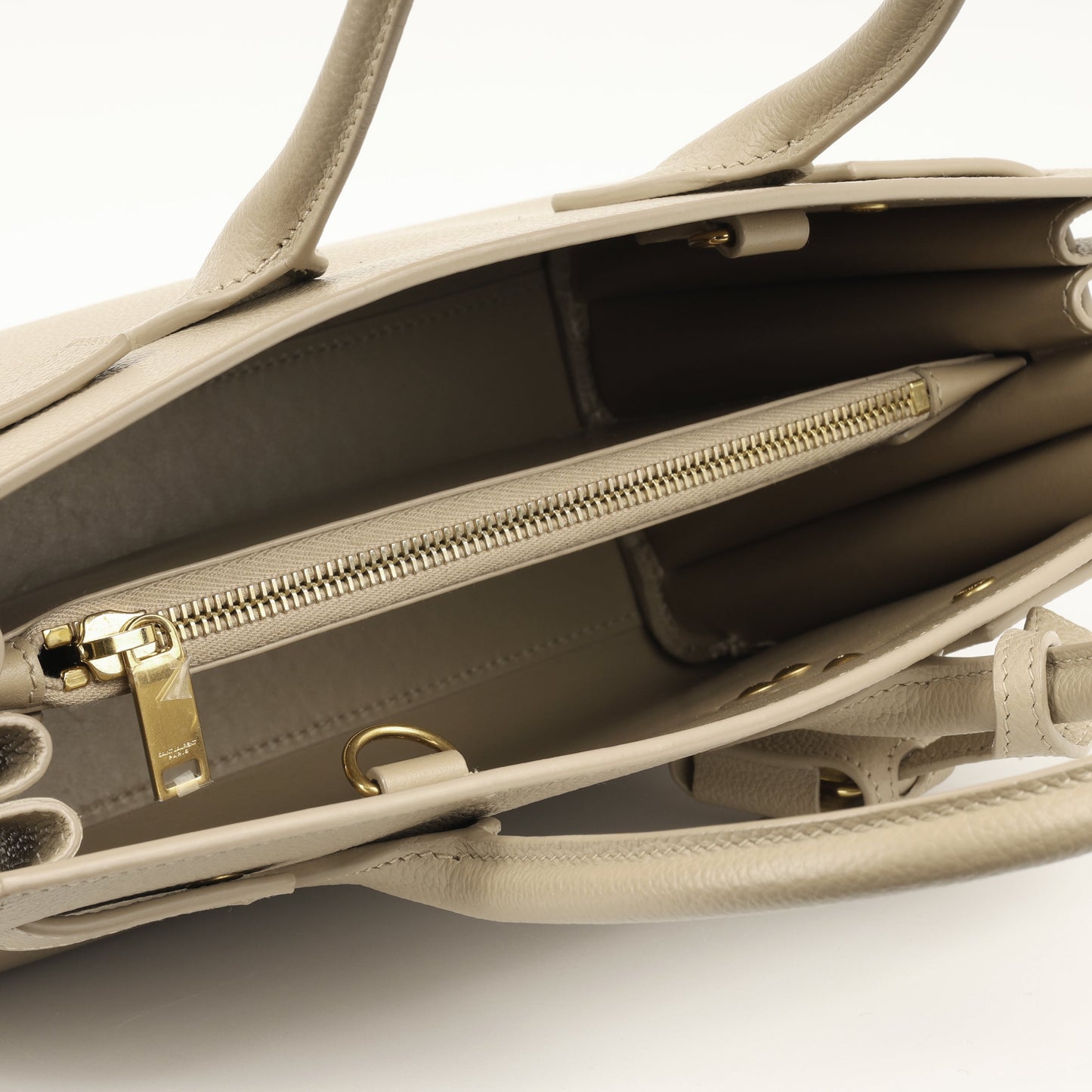 Saint Laurent Baby Sac de Jour - Beige Grained | Gold Hardware