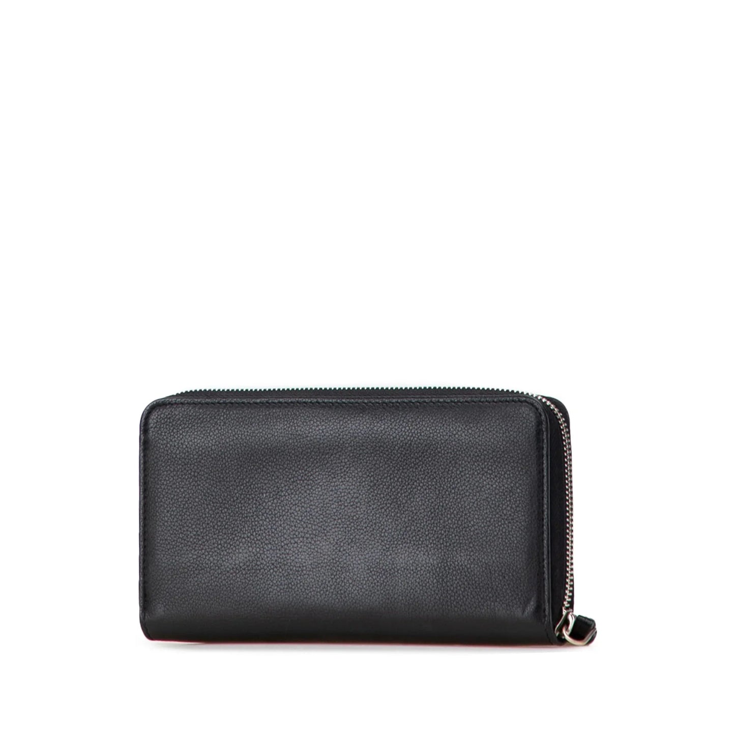Black Louis Vuitton Leather Lockme Zippy Wallet