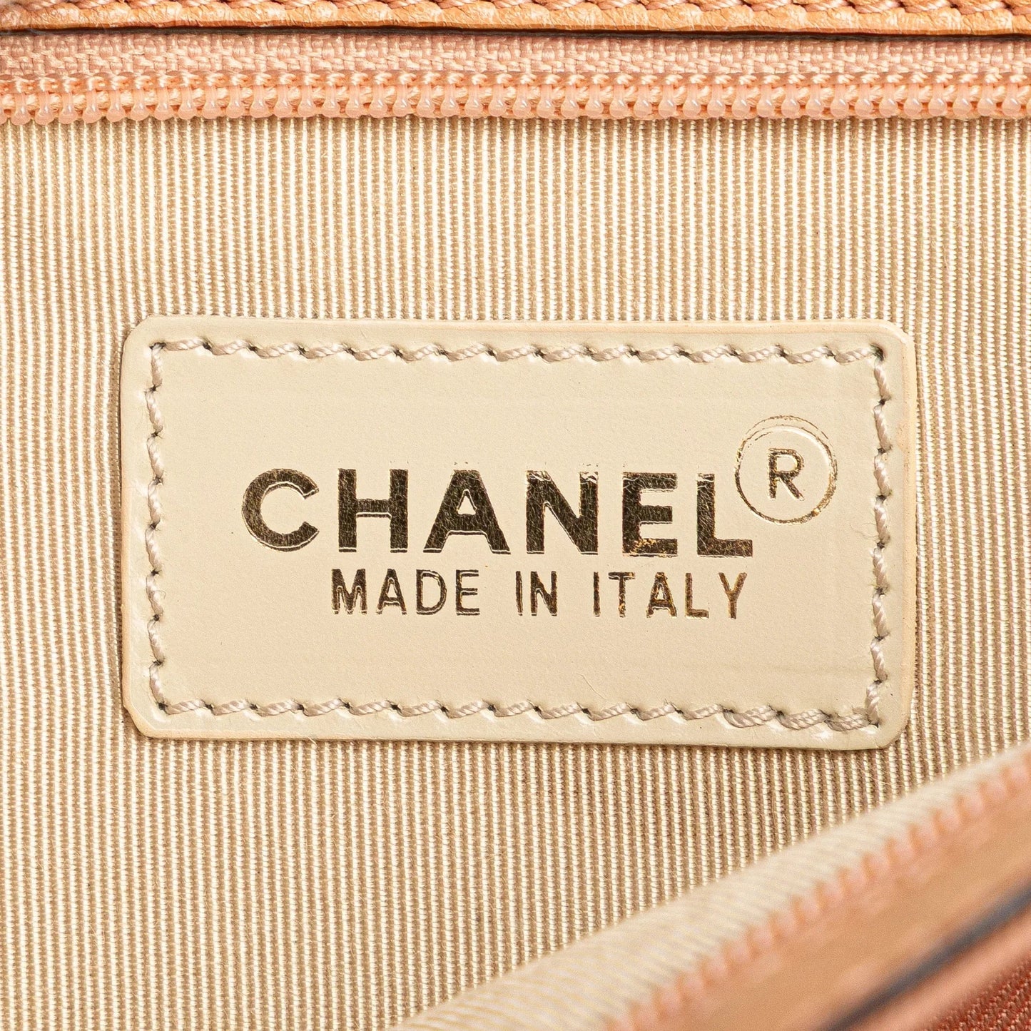 Pink Chanel Canvas Coco Chain Pochette Handbag