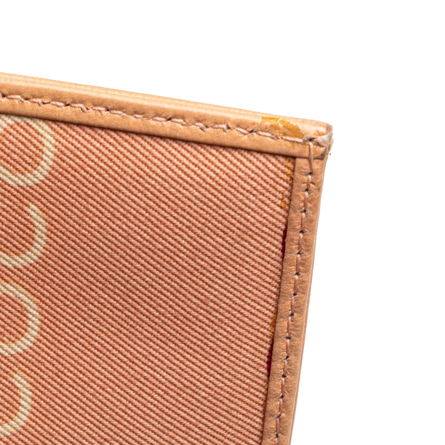 Pink Chanel Canvas Coco Chain Pochette Handbag