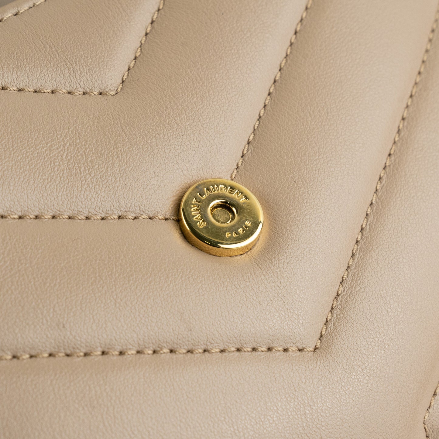 Saint Laurent Loulou Toy Dark Beige